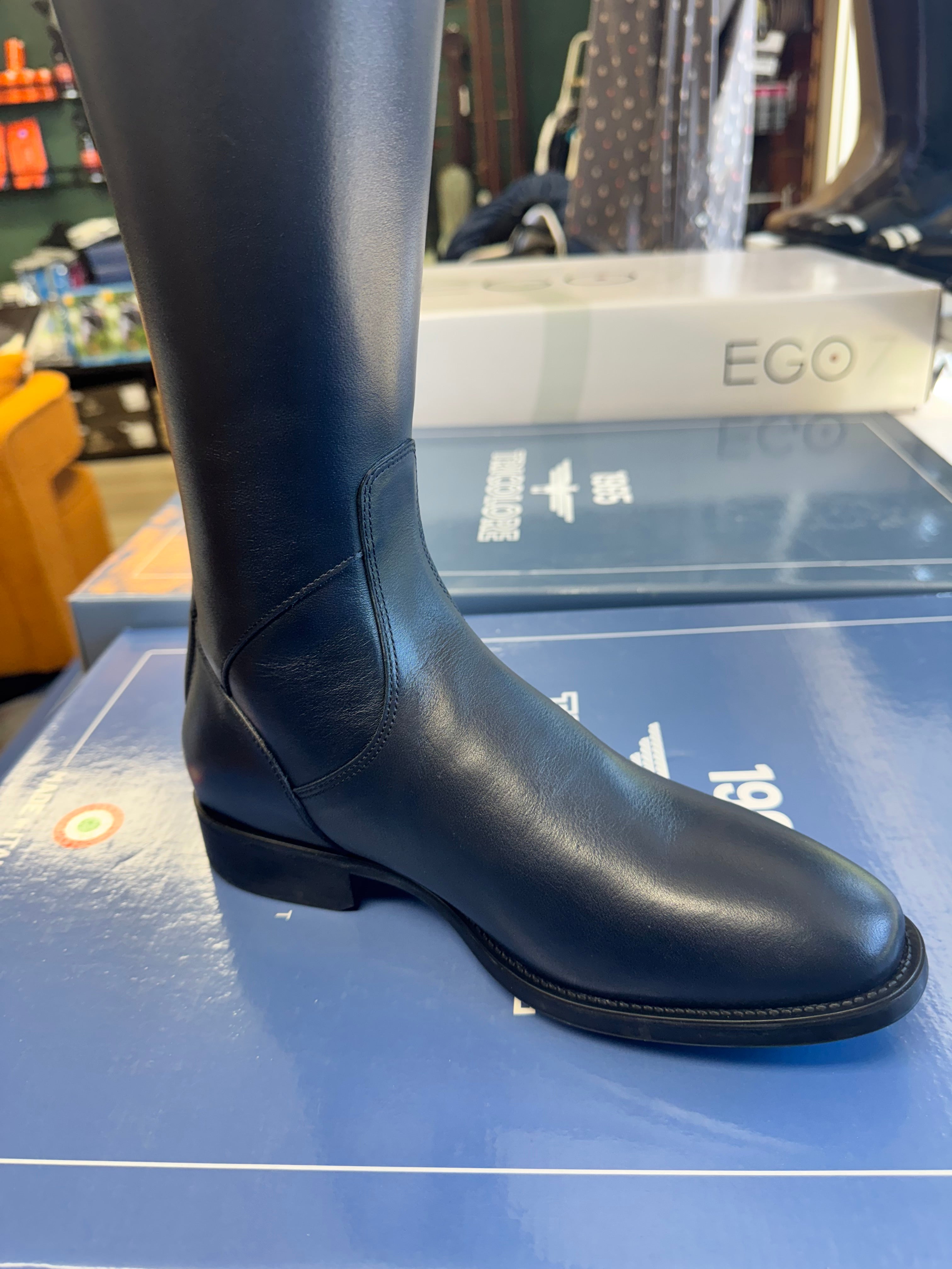 Tricolore 1965 by DeNiro Puro Duo Dressage Boot, Smooth Blue