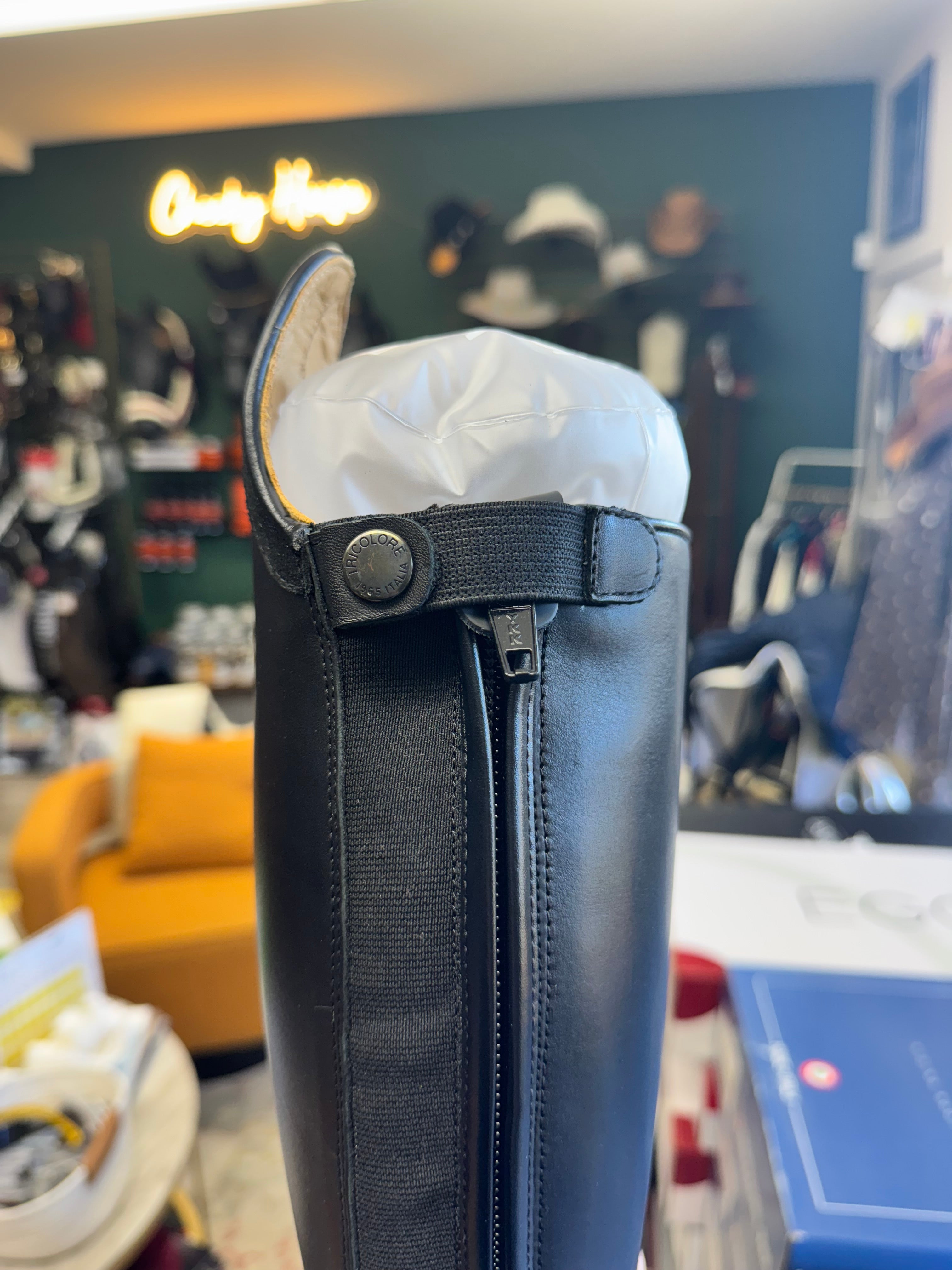 Tricolore 1965 by DeNiro Puro Duo Dressage Boot, Smooth Black