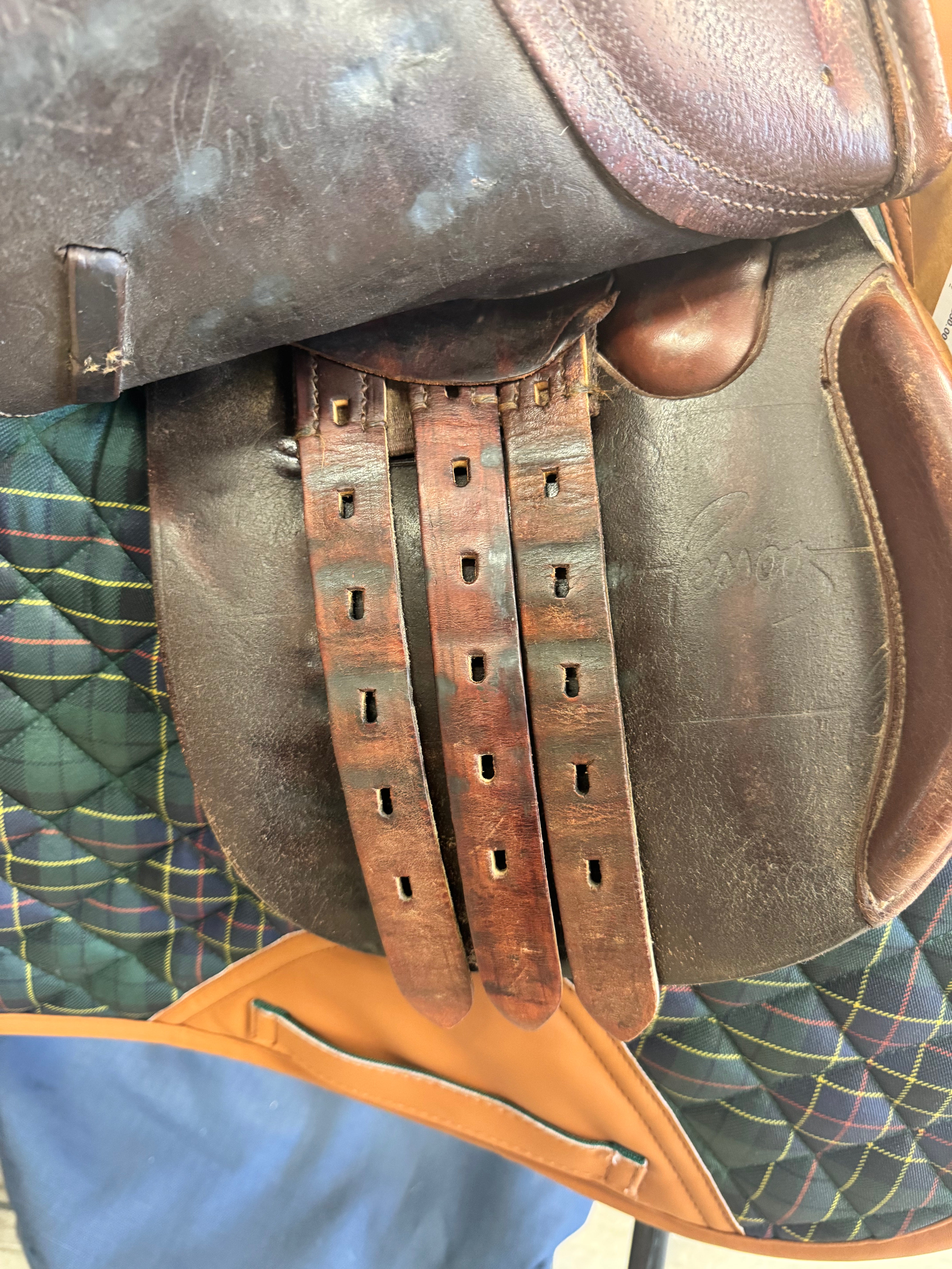 393NJ #1234 Pessoa Pony Close Contact Jumping Saddle 15