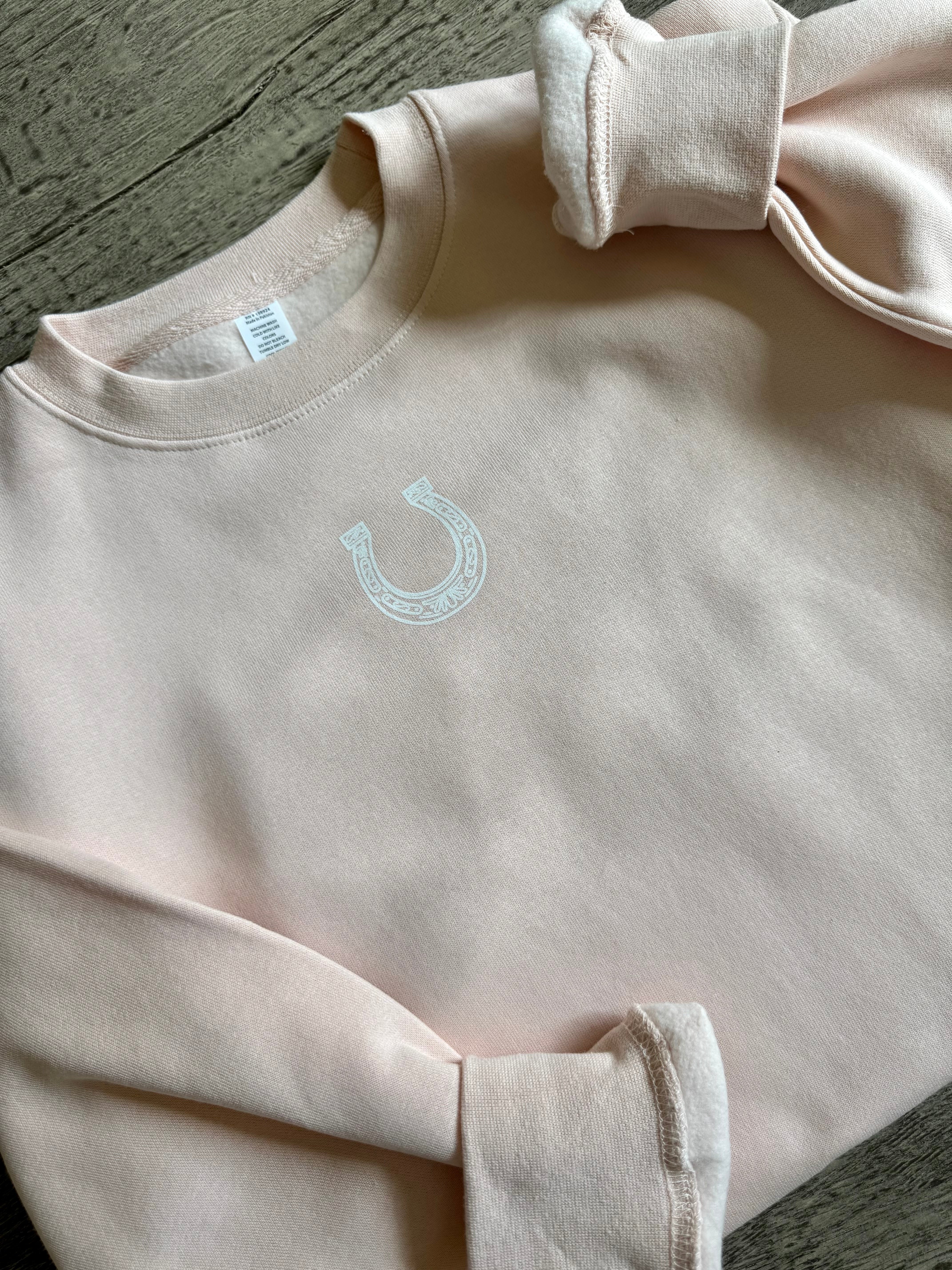 Bridle Up Hope Blushing Horseshoe Sweatshirt