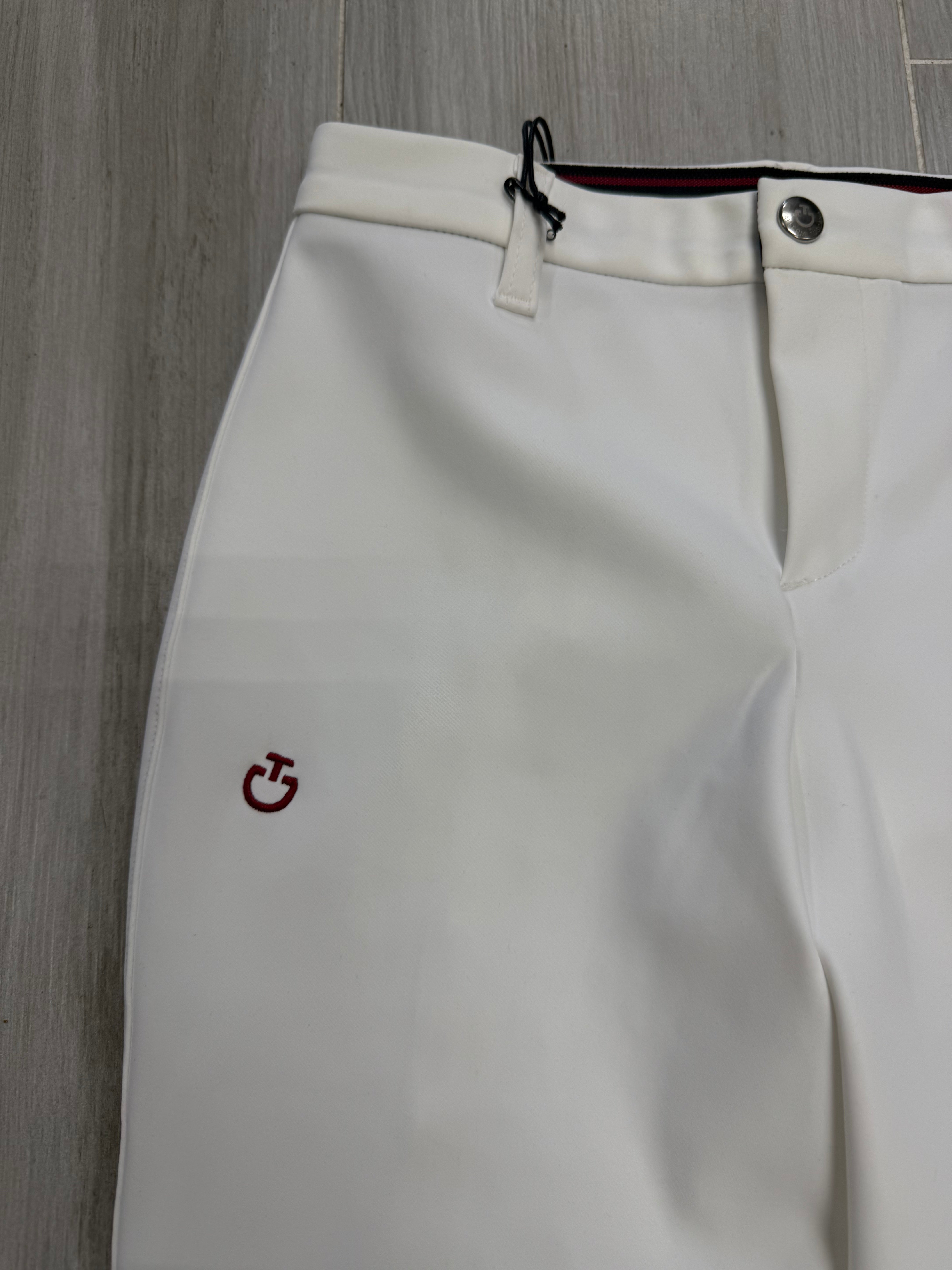CT Embroidered Rhombi Breeches White 12