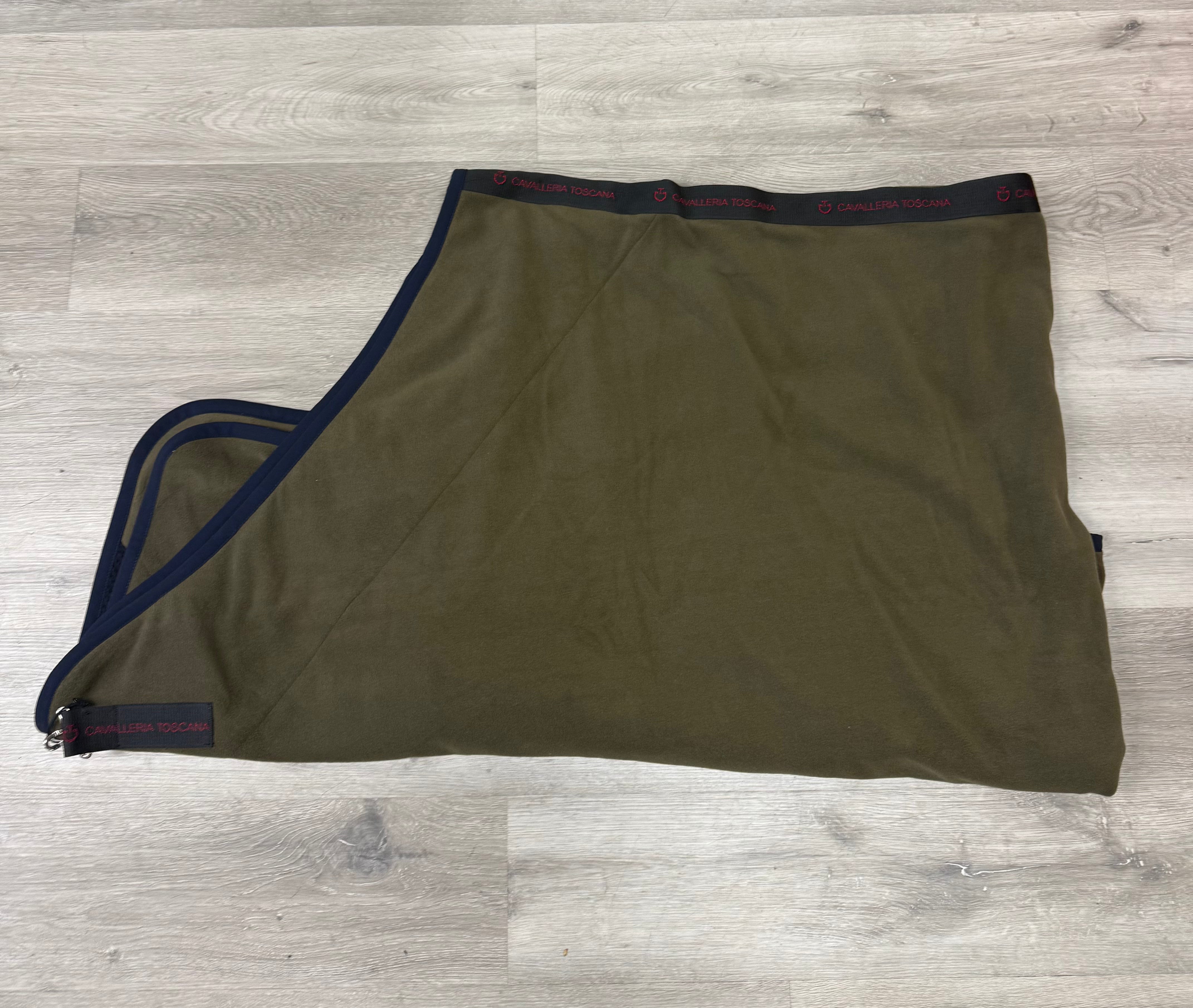 CT Fleece Rug Dark Green/Navy 145