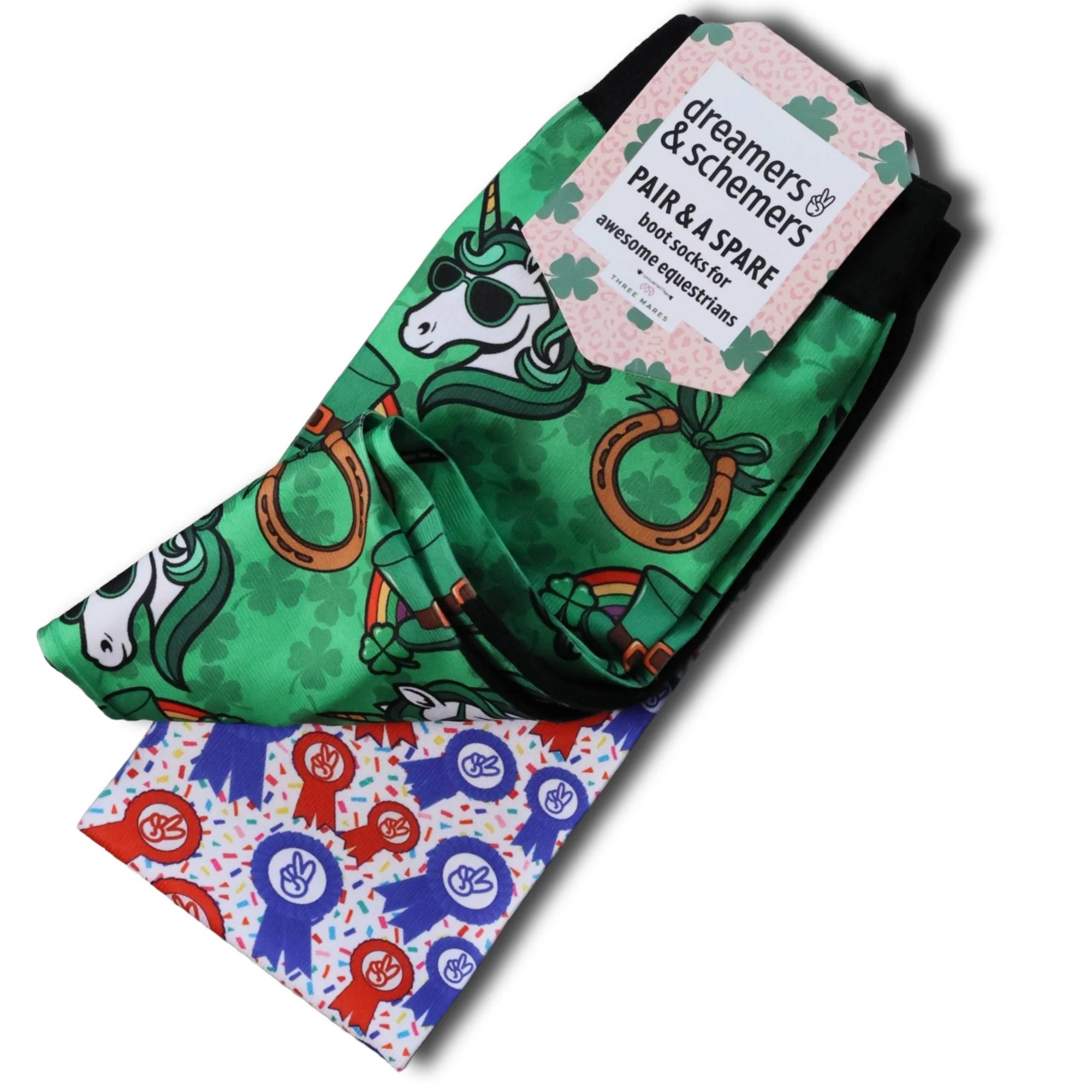 Dreamers & Schemers Pair & A Spare Boot Socks - I Luck It A Lot