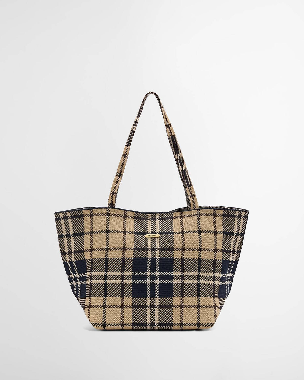 Barbour Layla Tartan Large Tote Bag - birchwood dress tartan
