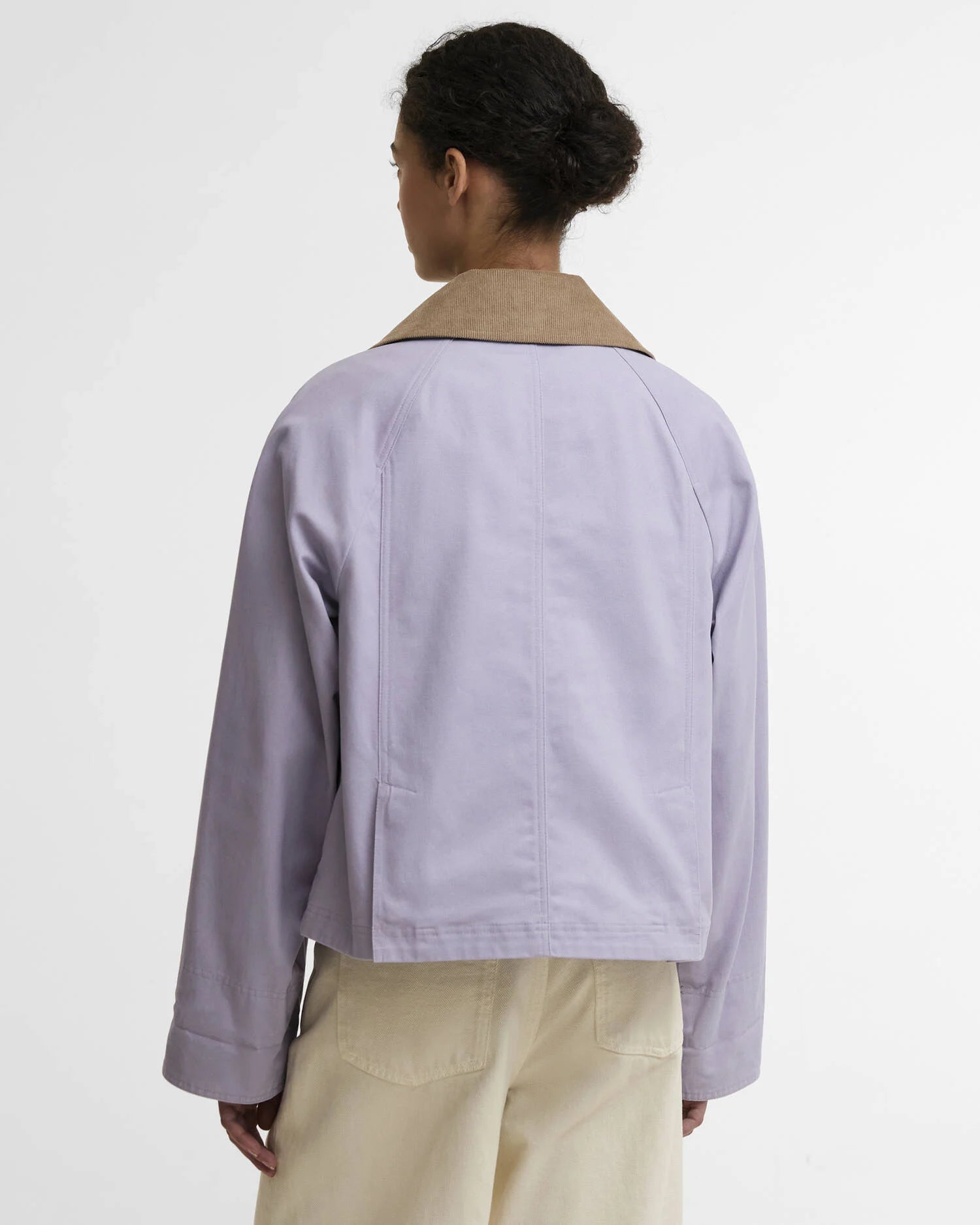 Barbour Cropped Beadnell Casual Jacket - Heather Mist