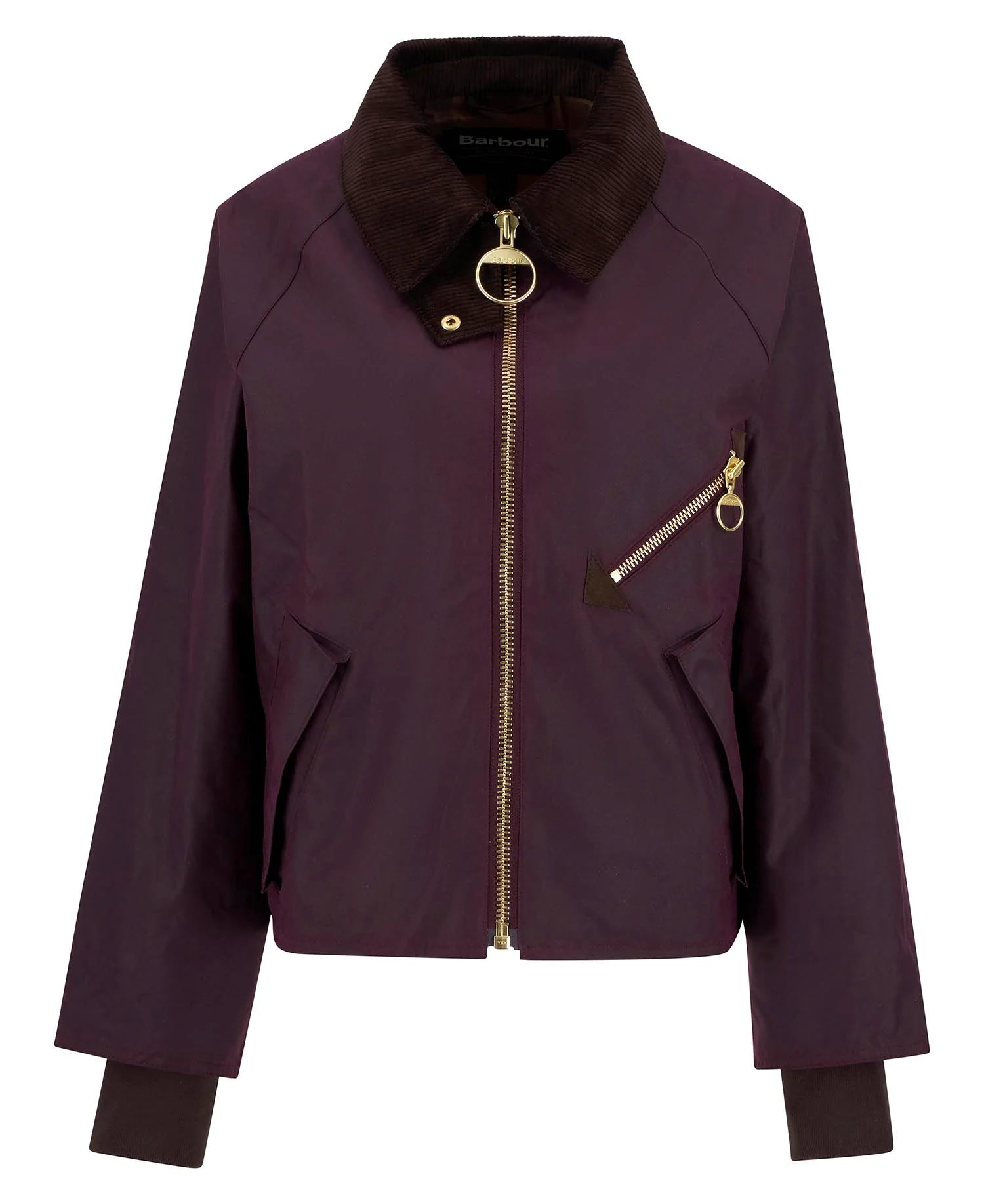 Barbour Arlene Wax Jacket Merlot/Muted Tartan