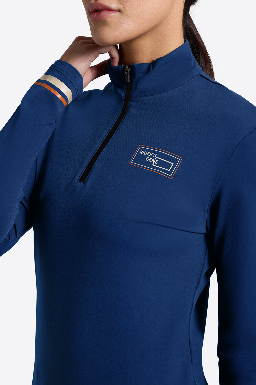 Rider's Gene Long Sleeve Warm Jersey Training Polo