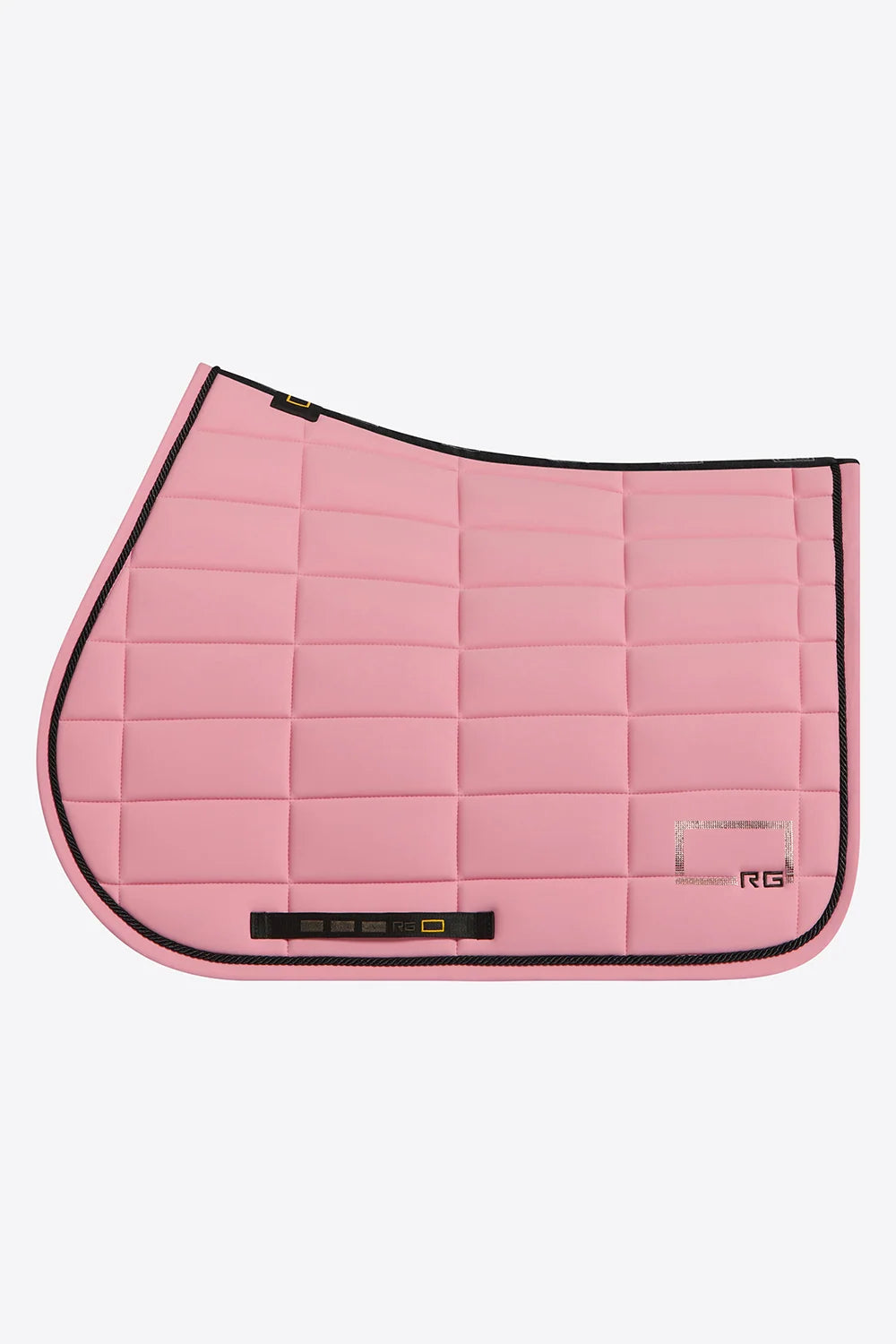 Rider's Gene Logo Strass Jersey Jumping Saddle Pad With Trim - Peony