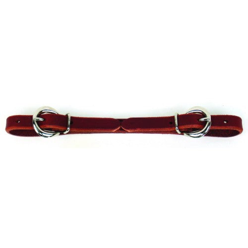 Professionals Choice Curb Strap Burgundy Double Buckle 1/2