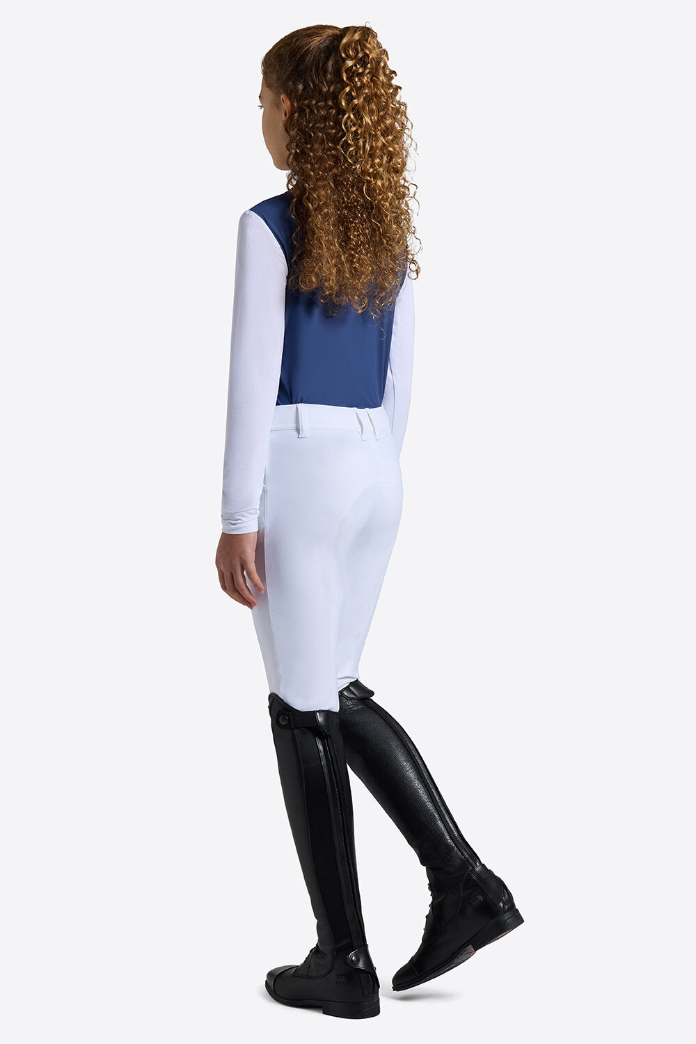 Rider's Gene Girls Long Sleeve Jersey w/ Perforated Insert Competition Shirt