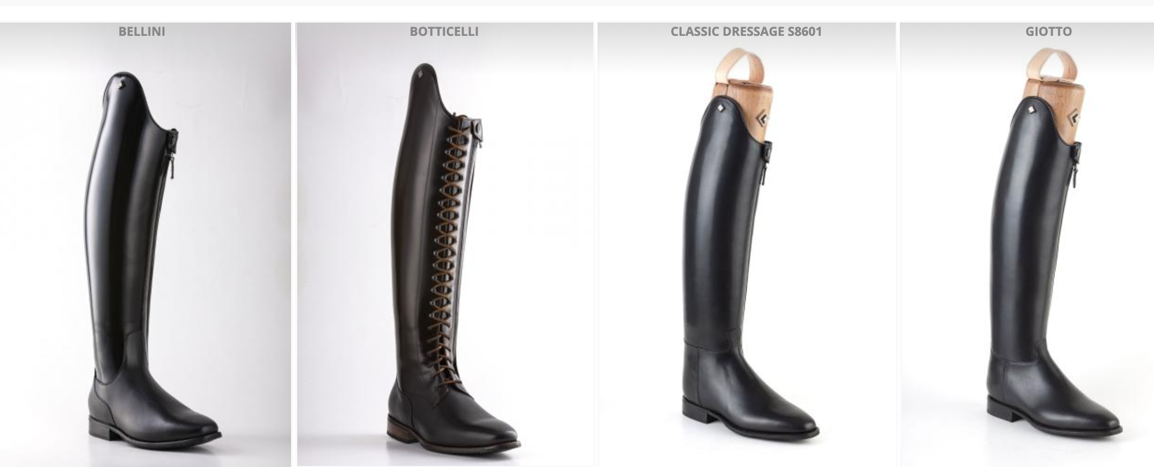 Deniro Dressage boot shell comparisons