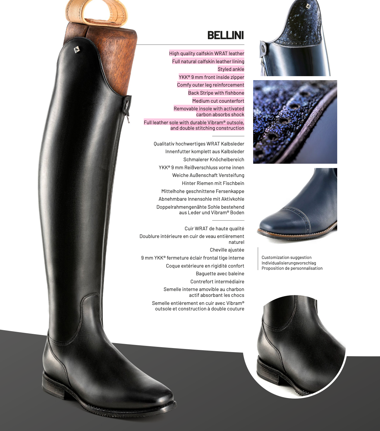 DeNiro Classic Dressage Boot S8601