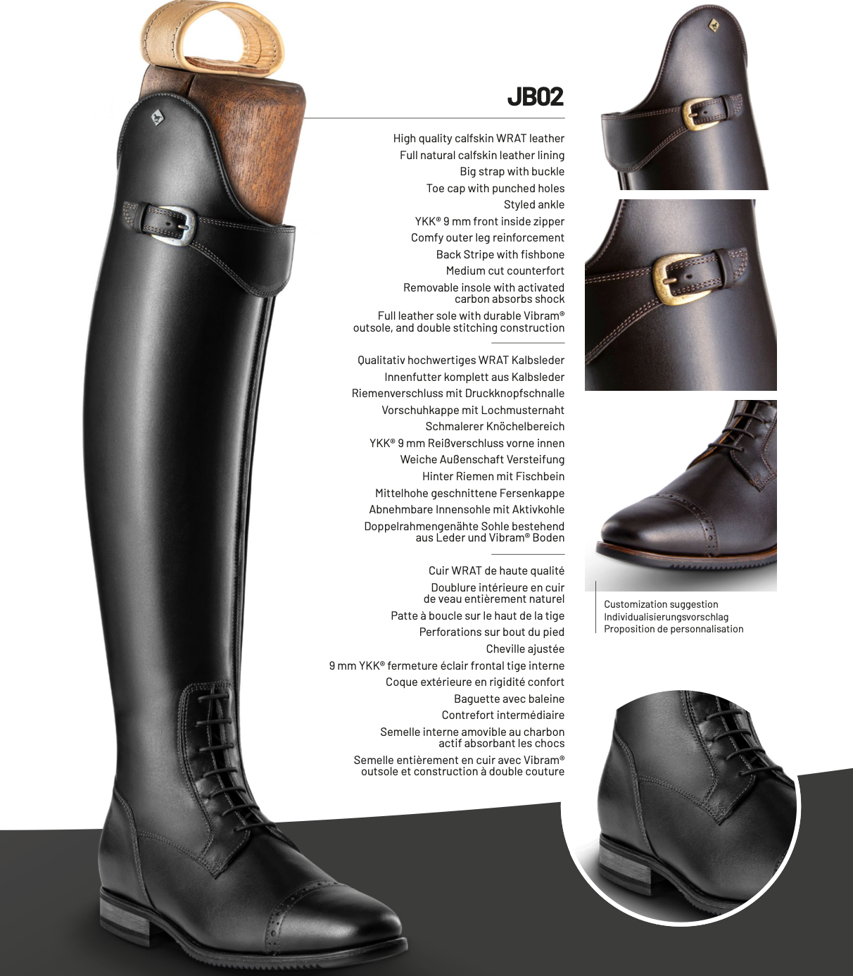 DeNiro JB Laced Dressage Boot