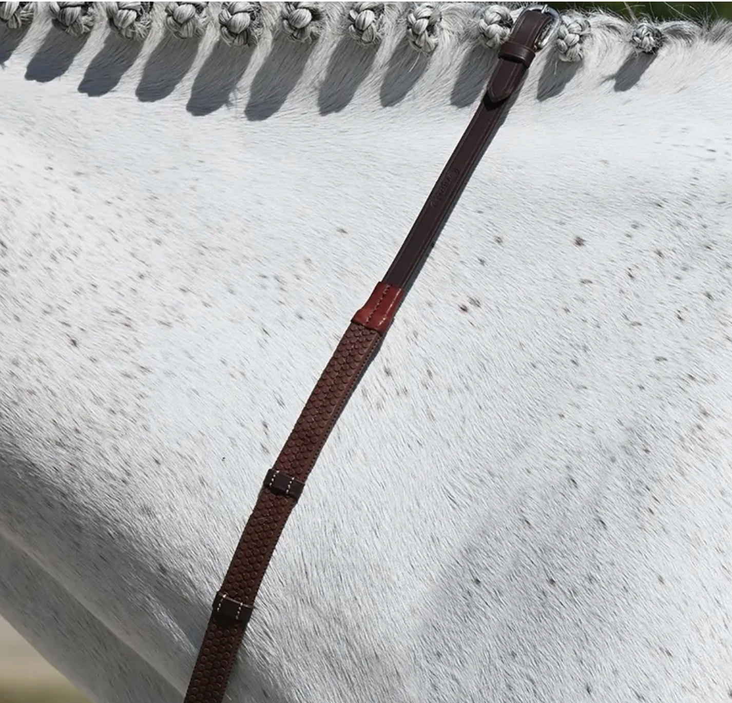 Antares Signature Soft Grip Reins 5/8 w/ 7 Leather Loops