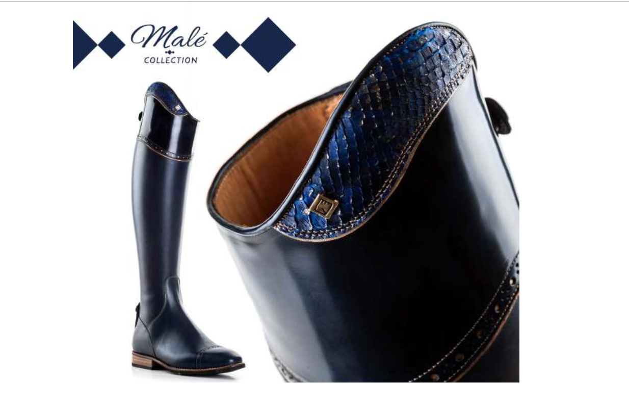 Deniro Tall Boot Blue Ocean