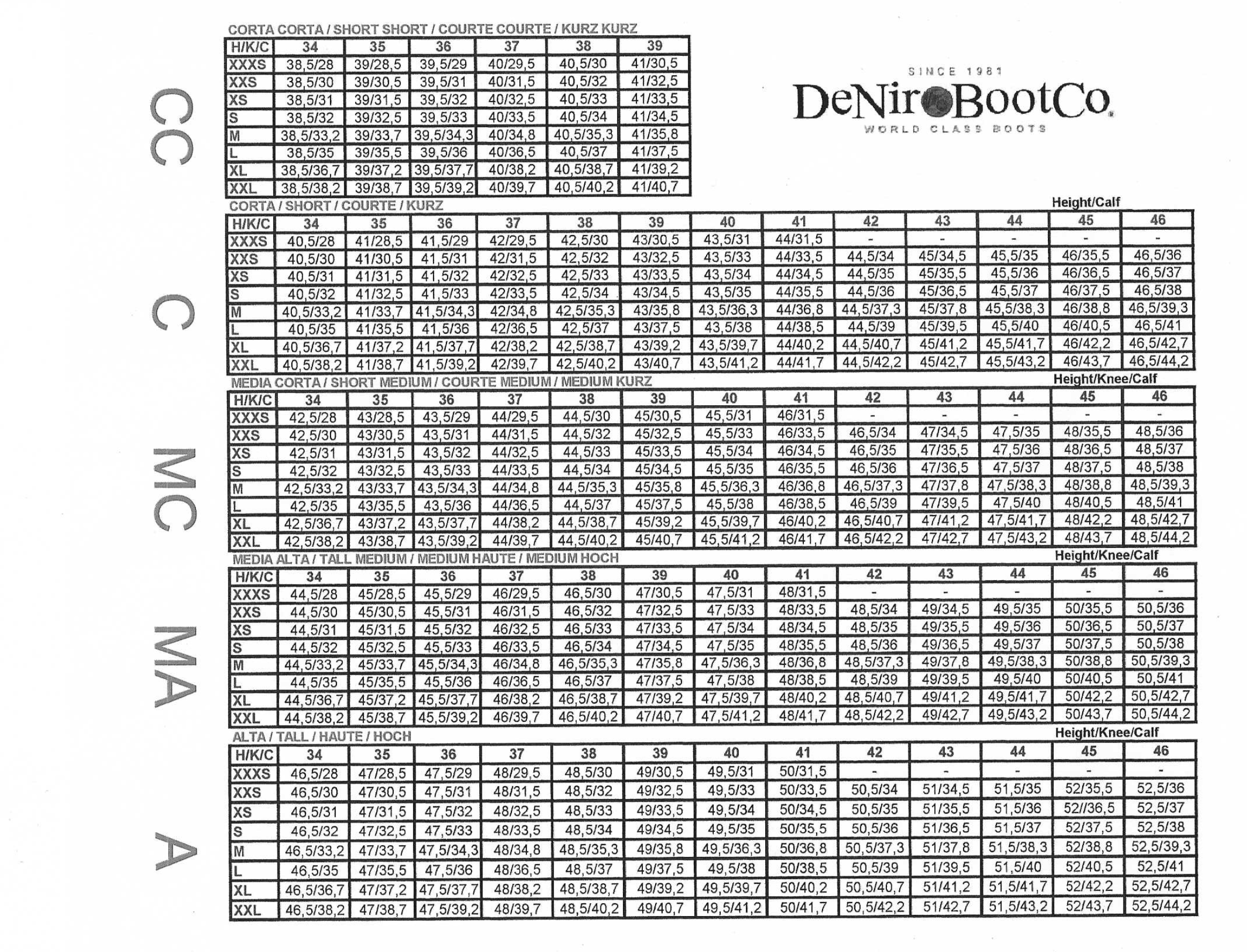 Tricolore 1965 by DeNiro Romeo Tall Boot