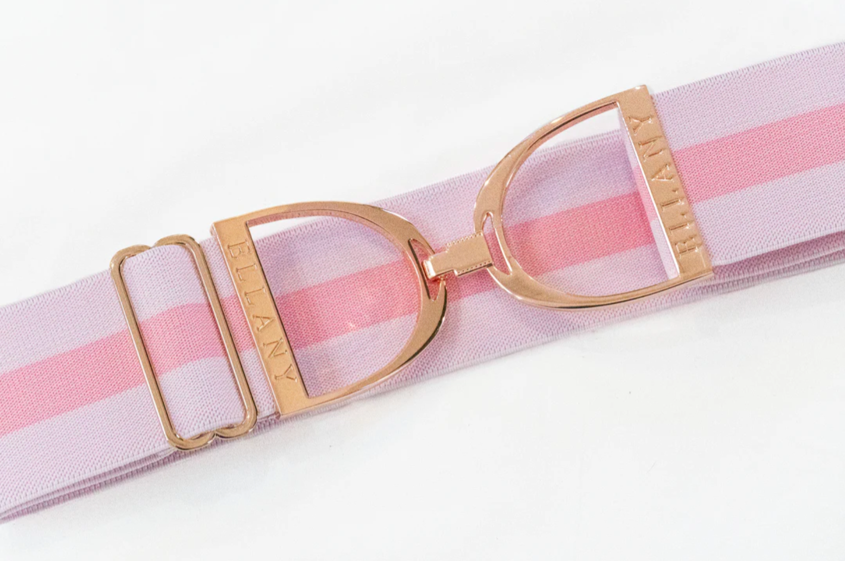 Huston X Ellany MADELYN - 2" ROSE GOLD STIRRUP ELASTIC BELT