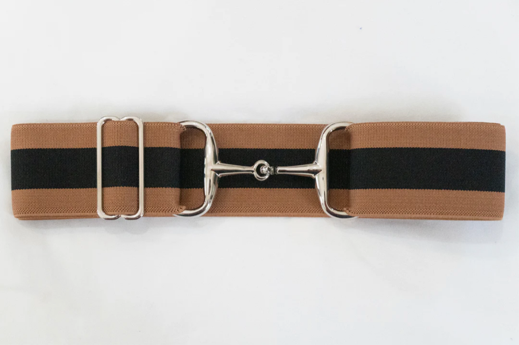 Huston x Ellany COSTELLO - 2" SILVER SNAFFLE ELASTIC BELT
