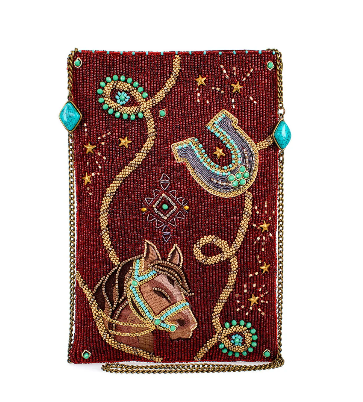 Mary Frances Beaded Bag Saddle Up