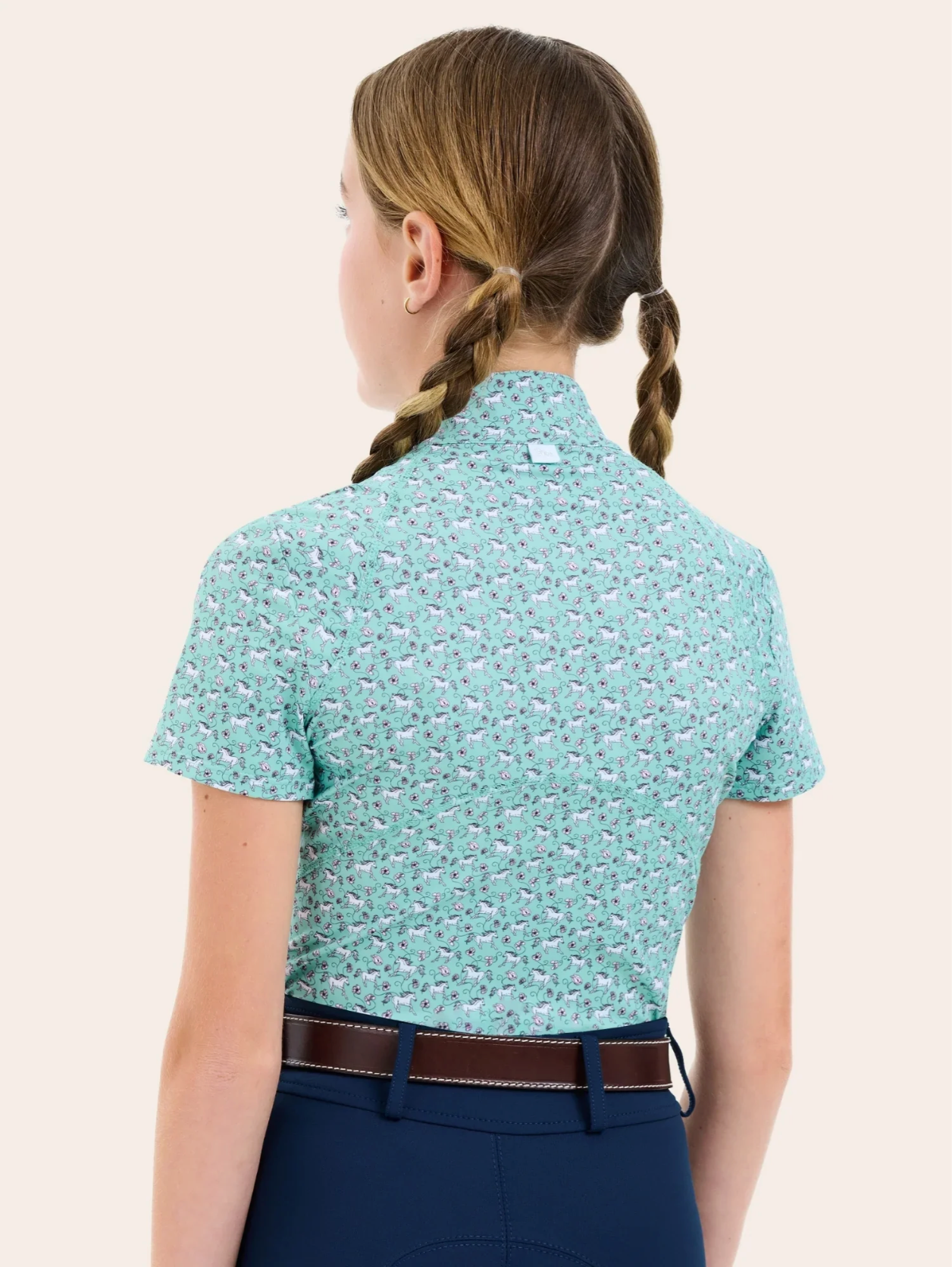 RJ Classics Lucy Jr. Short Sleeve 1/4 Zip Shirt - Flower Power