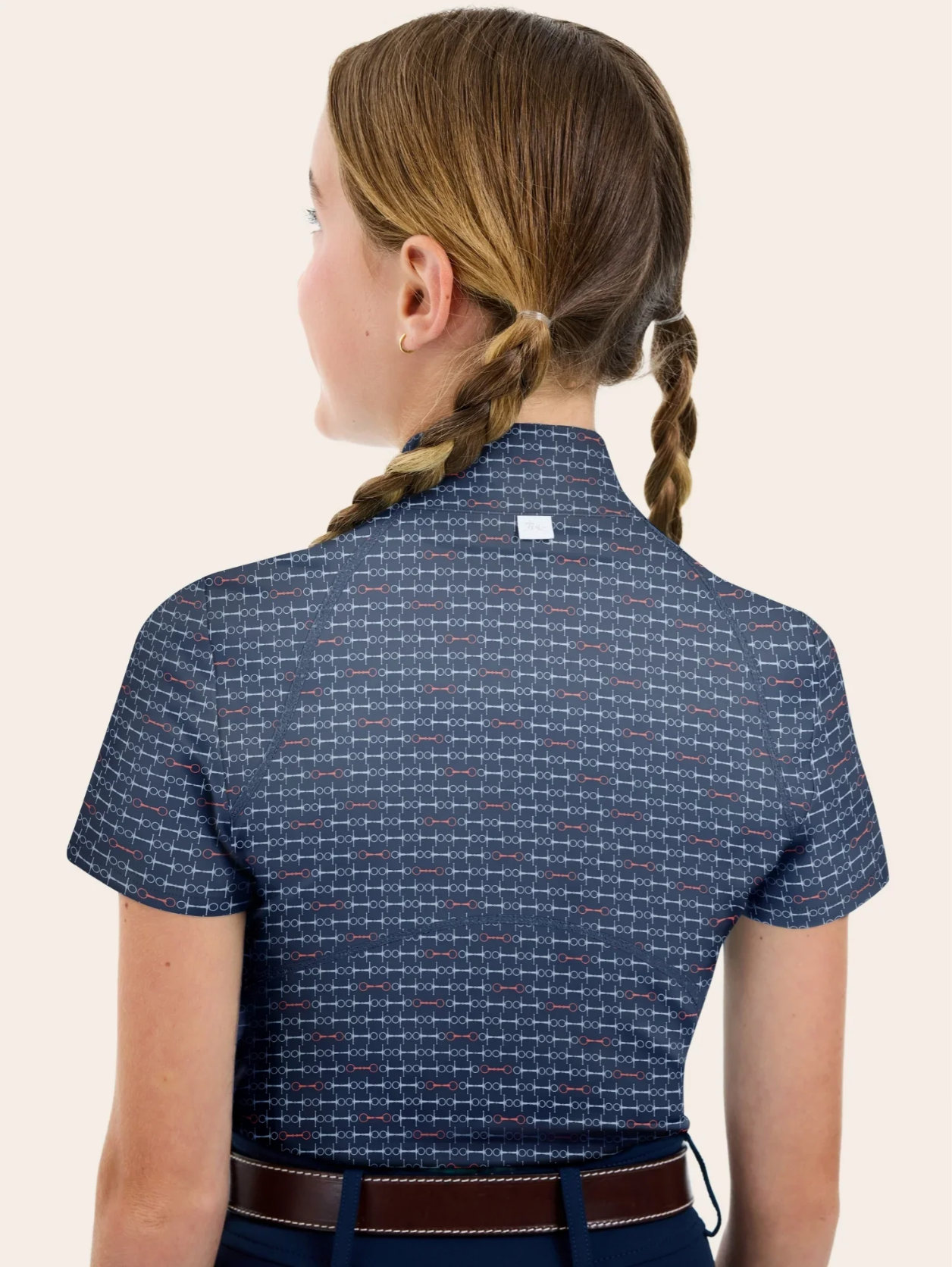 RJ Classics Lucy Jr. Short Sleeve 1/4 Zip Shirt - Summer Snaffle