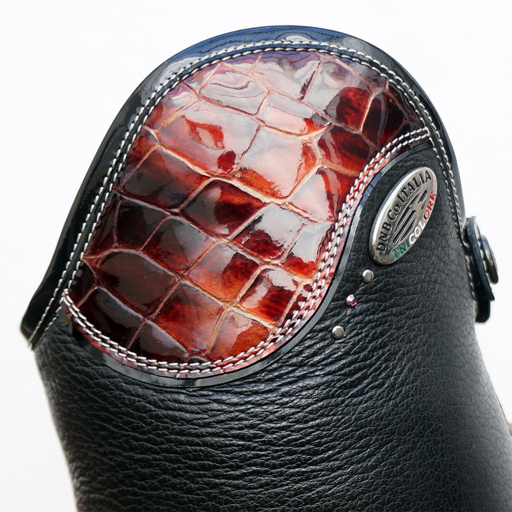 Deniro Salentino Pebble Leather Tall Boot