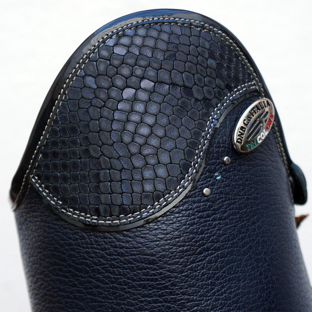 Deniro Salentino Pebble Leather Tall Boot