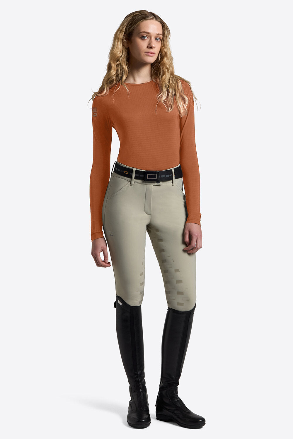 Rider's Gene Women's Tech Long-Sleeve T-Shirt - Raw Sienna