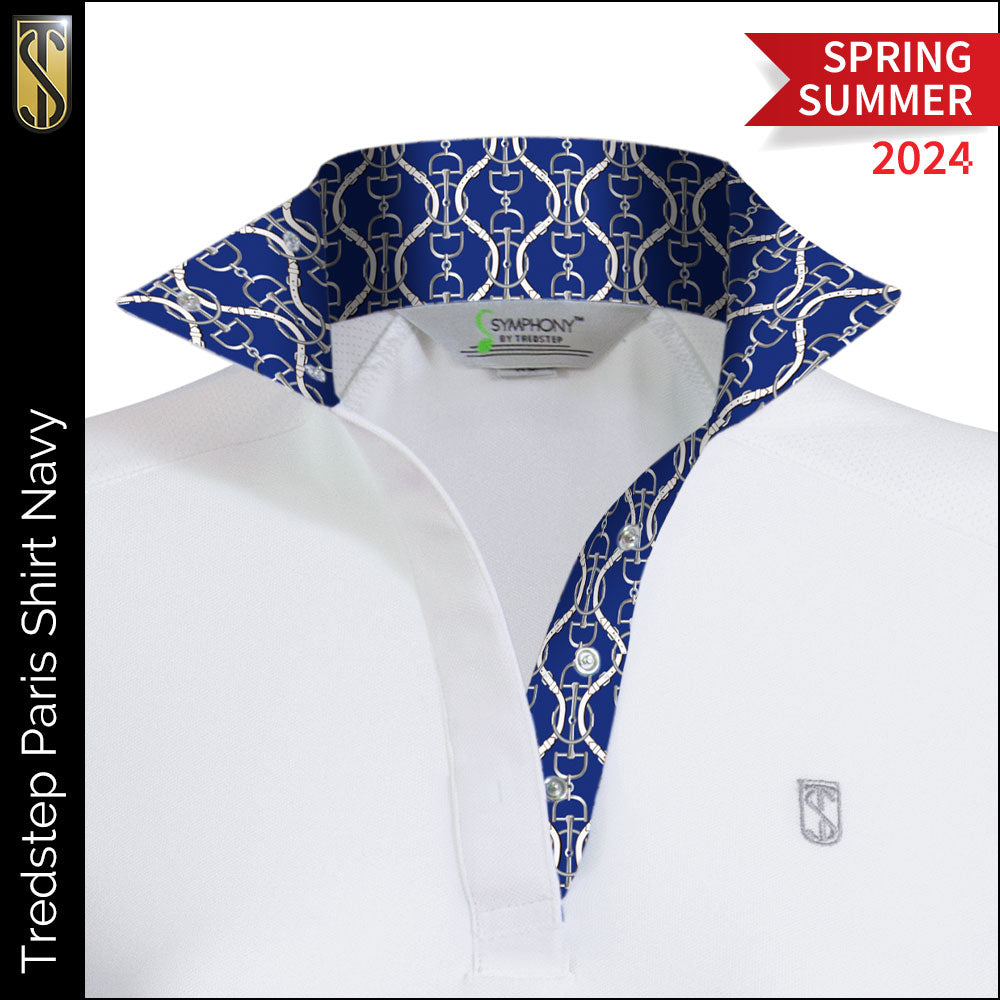 Tredstep Symphony Paris Long Sleeve Competition Shirt Navy