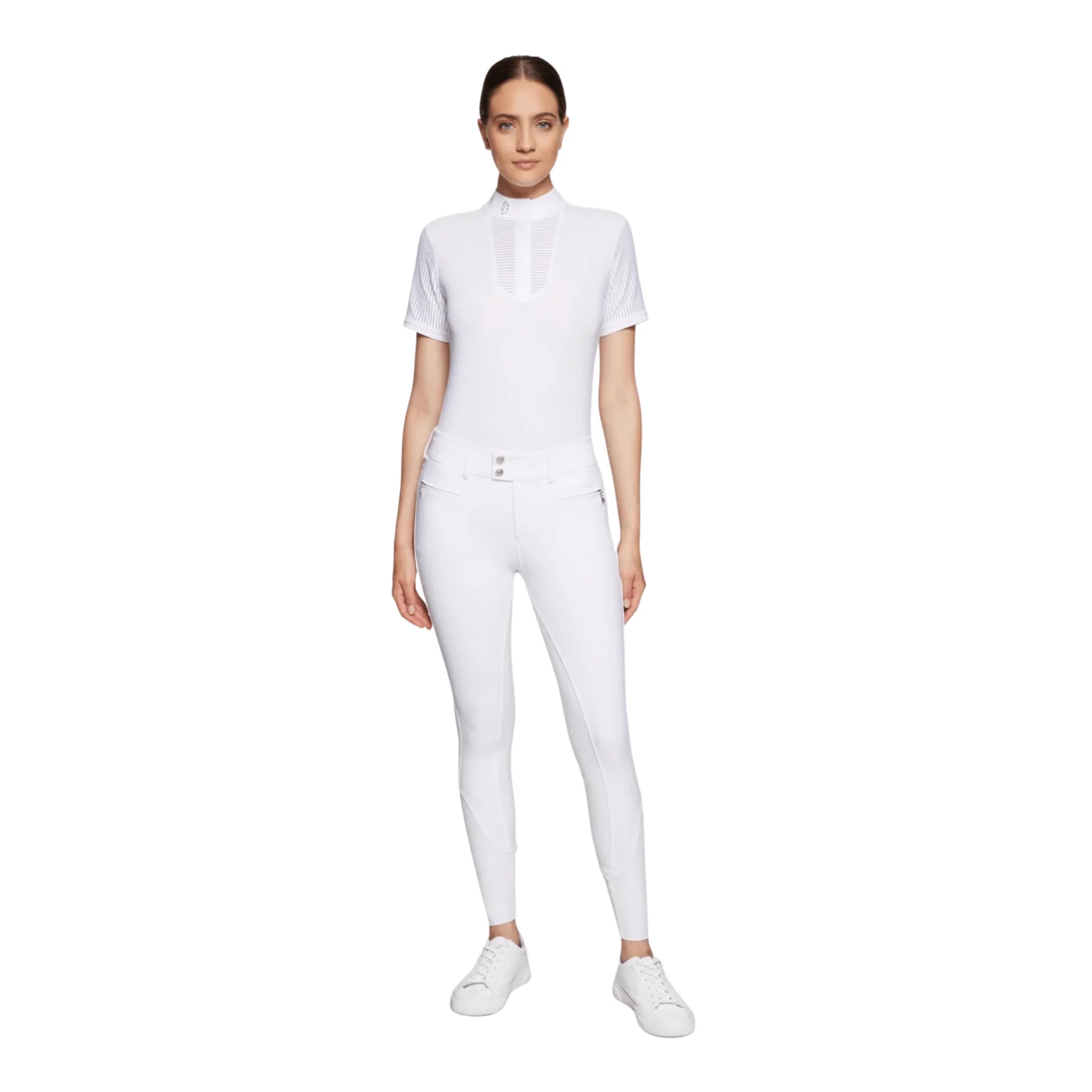 Samshield Clotilde Knee Patch Breeches - White