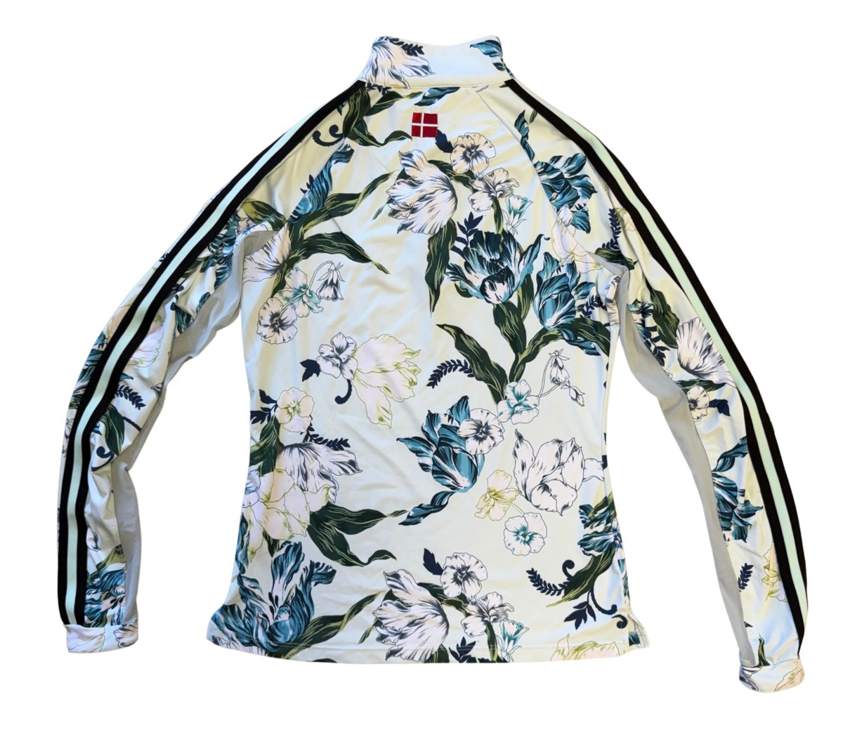 USED Kastel Denmark Women's Long-Sleeve Equestrian Shirt XS - Floral