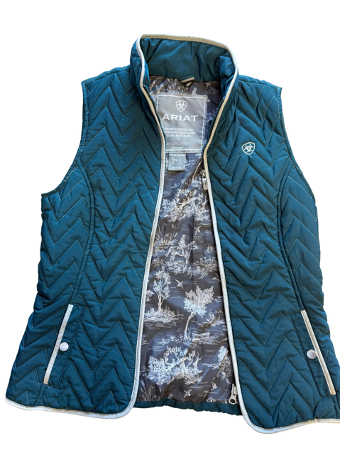 USED Ariat Tek Ashley Insulated Vest in Teal - Women's Small