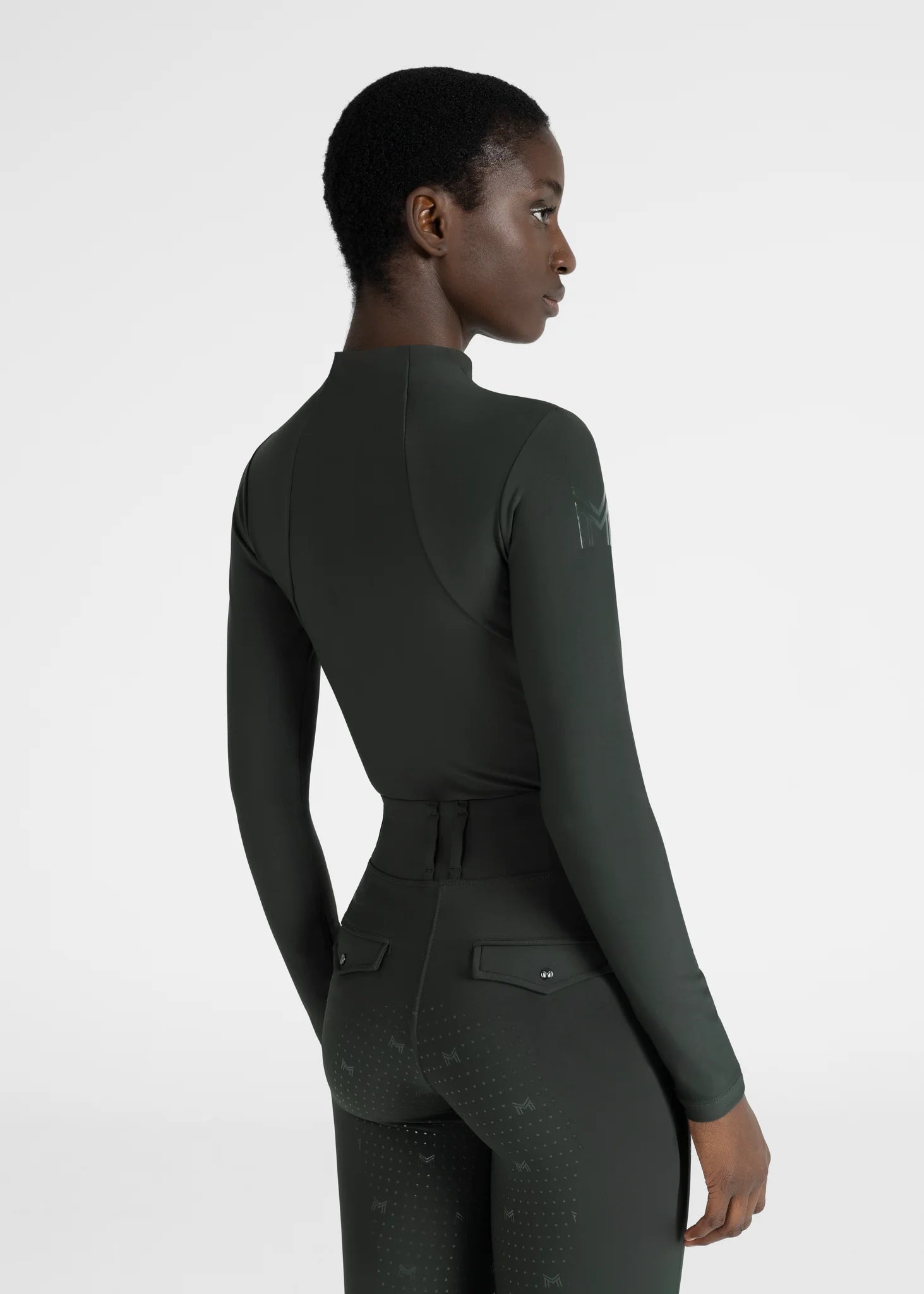 Maximilian Equestrian Long Sleeve Base Layer - Hunter Green
