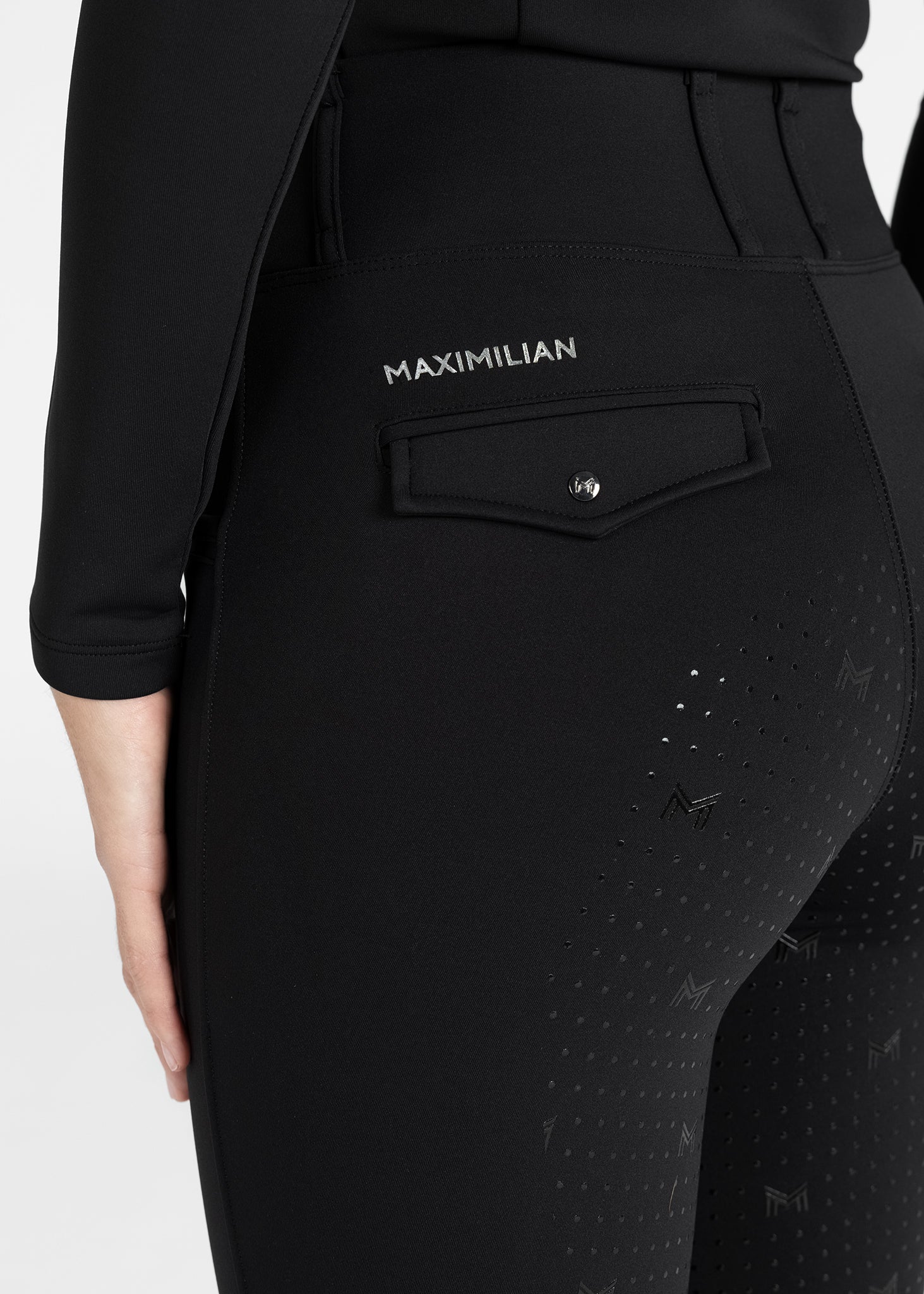 Maximilian Equestrian Pro Riding Leggings - Black
