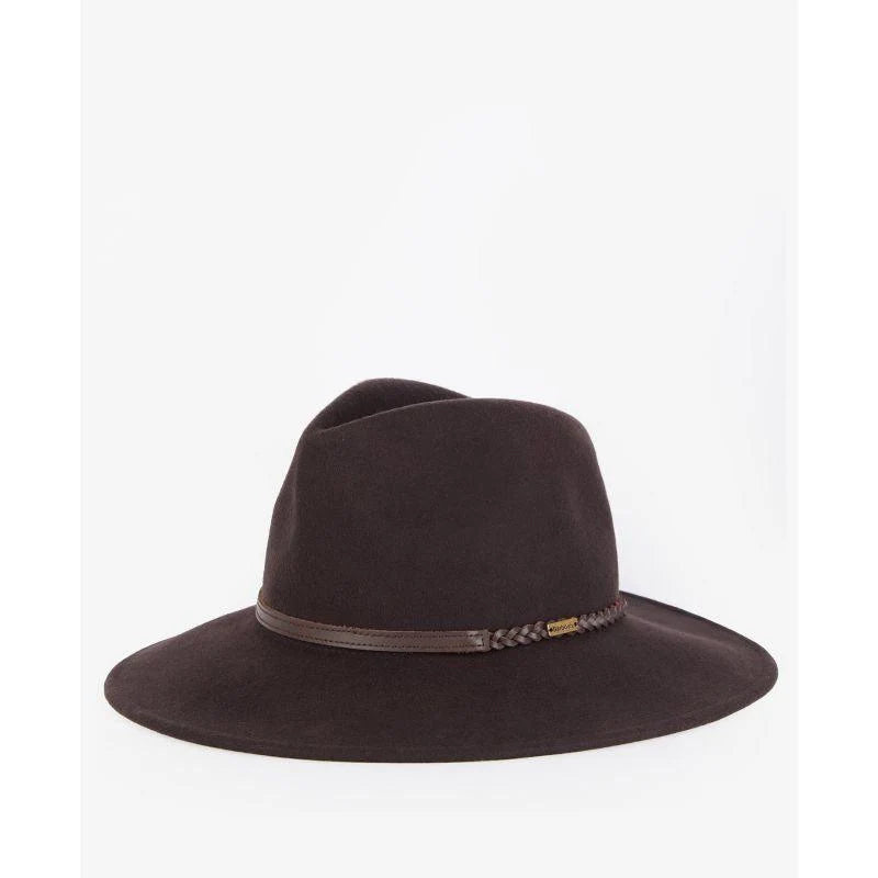 Barbour Tack Fedora Hat - chocolate/praline
