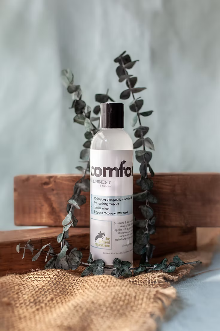 The Infused Equestrian Comfort. A Liniment - 8 oz