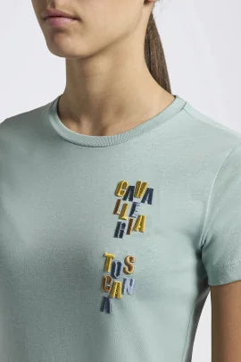 CT Cotton T Shirt w Multicolor Embroidery Logo Mint 12