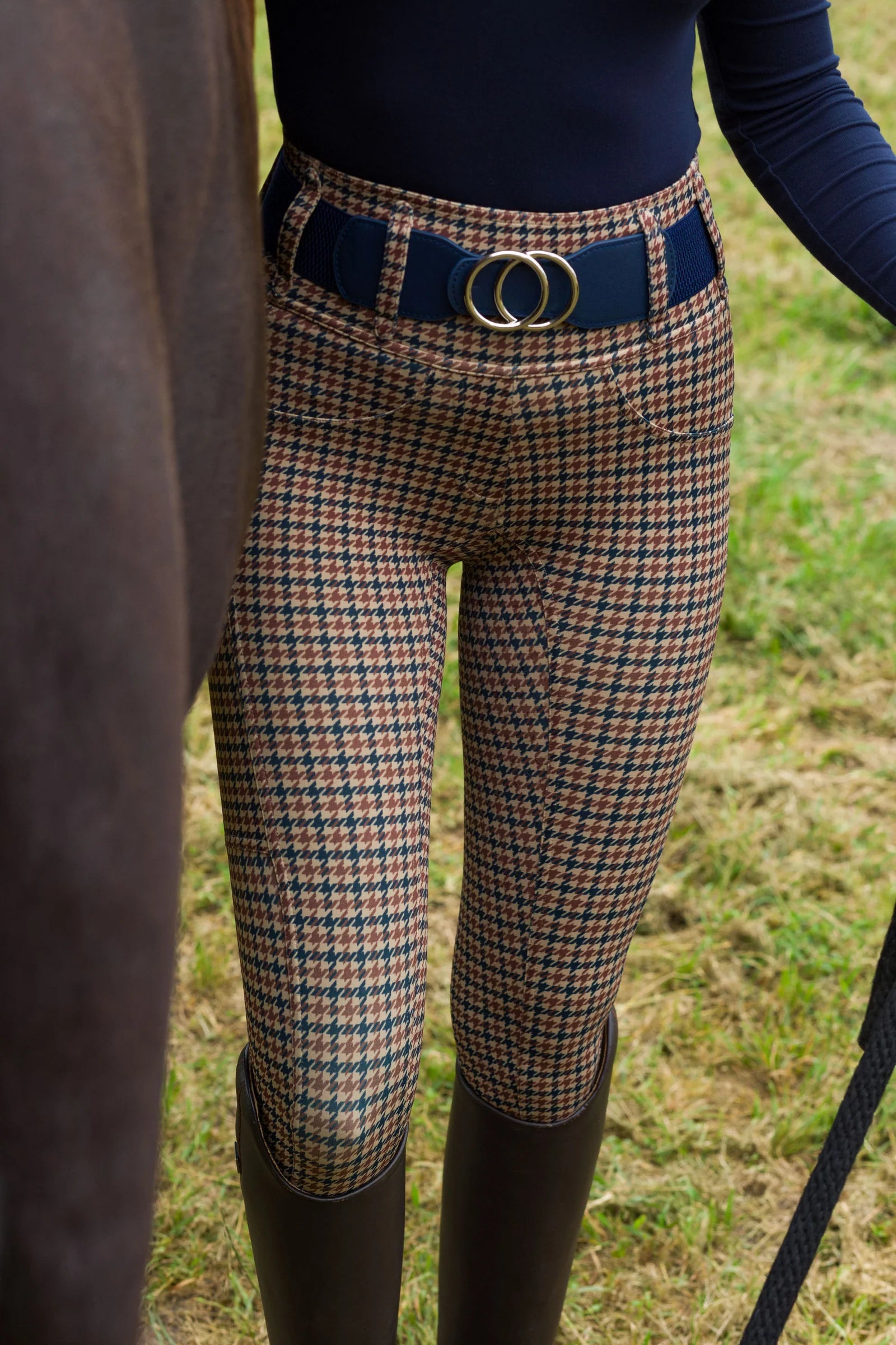 Canter Culture Athletic Breech English Houndstooth