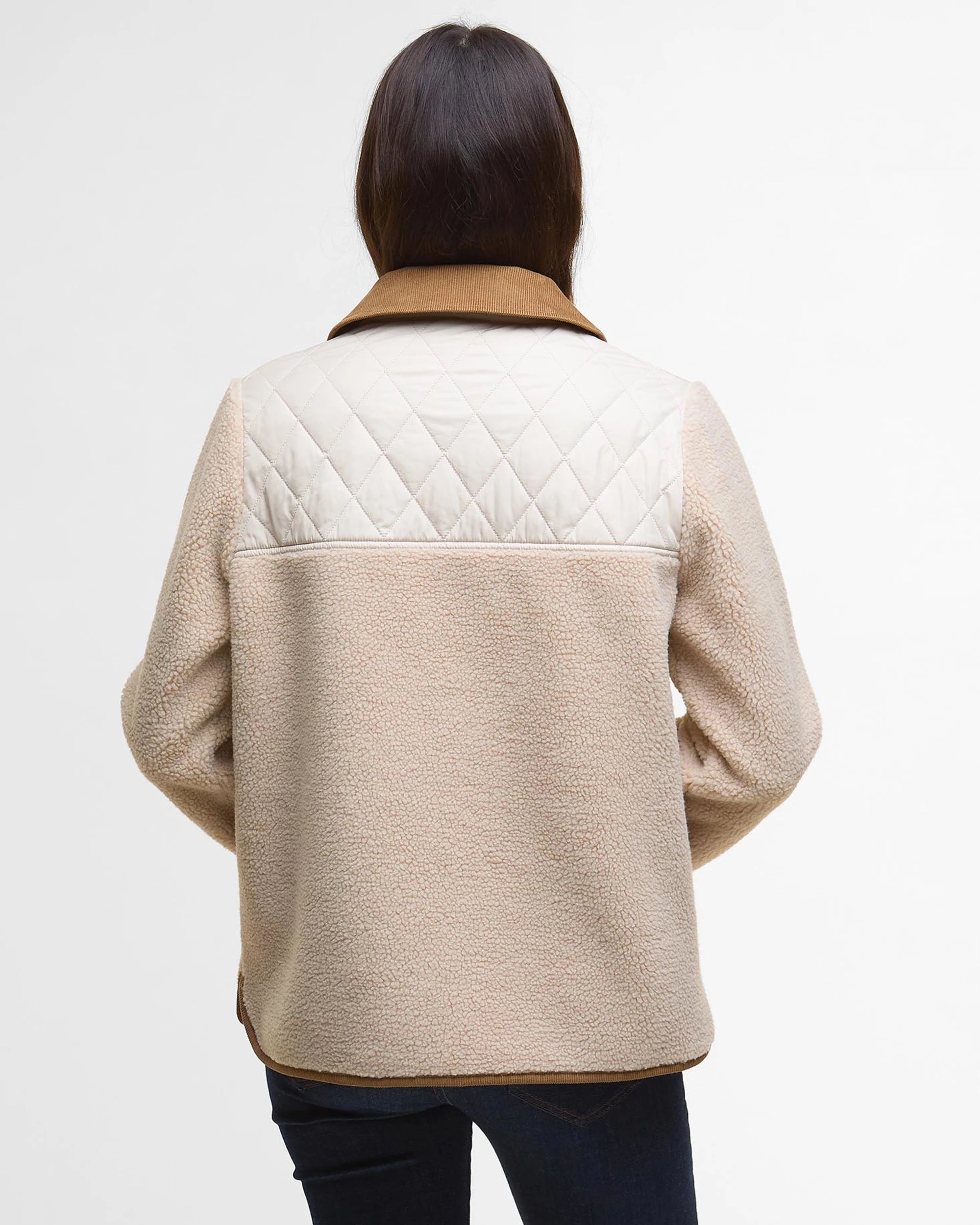 Barbour Laurel Fleece Jacket Natural/Blanc