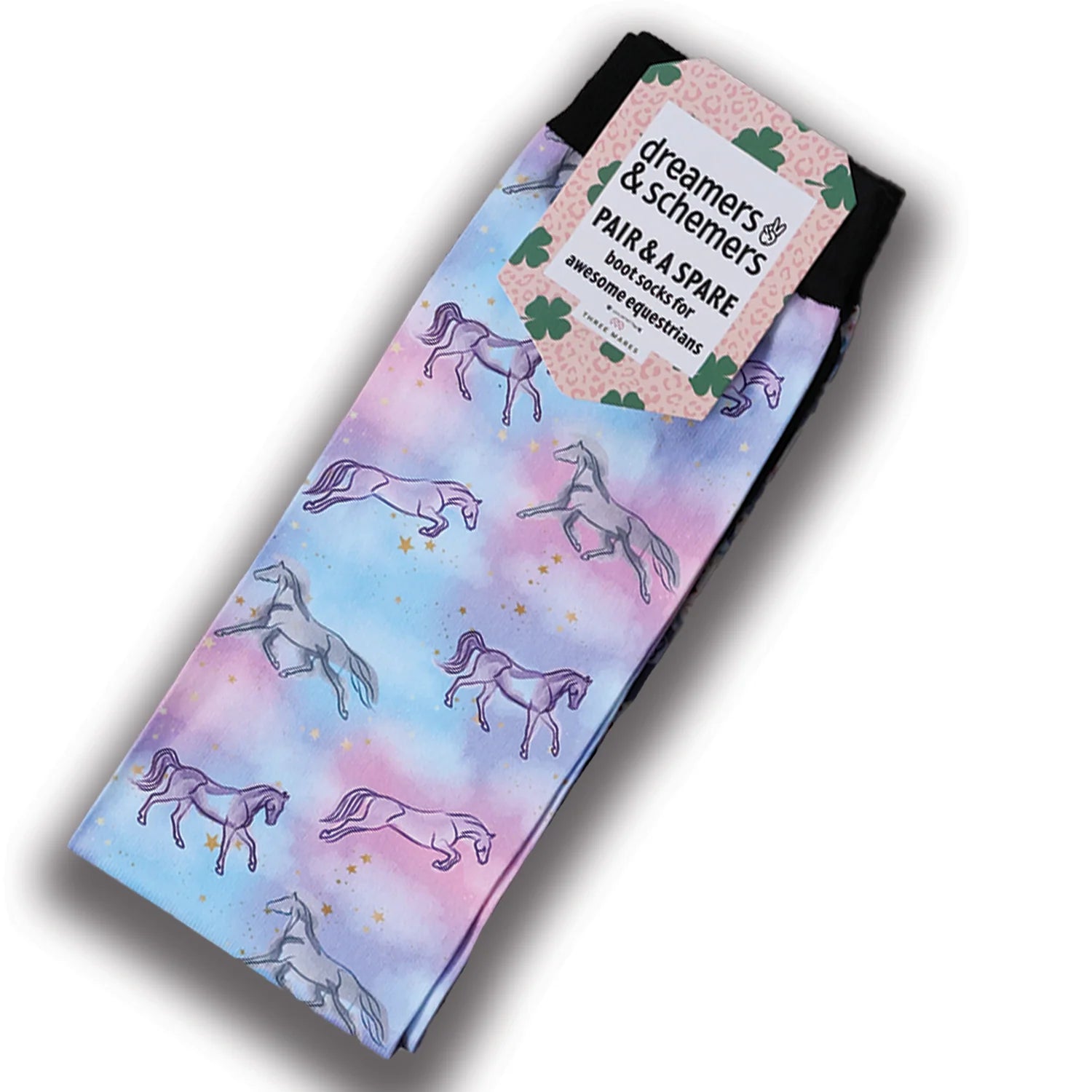 Dreamers & Schemers Pair & A Spare Boot Socks - Horsey Dreams