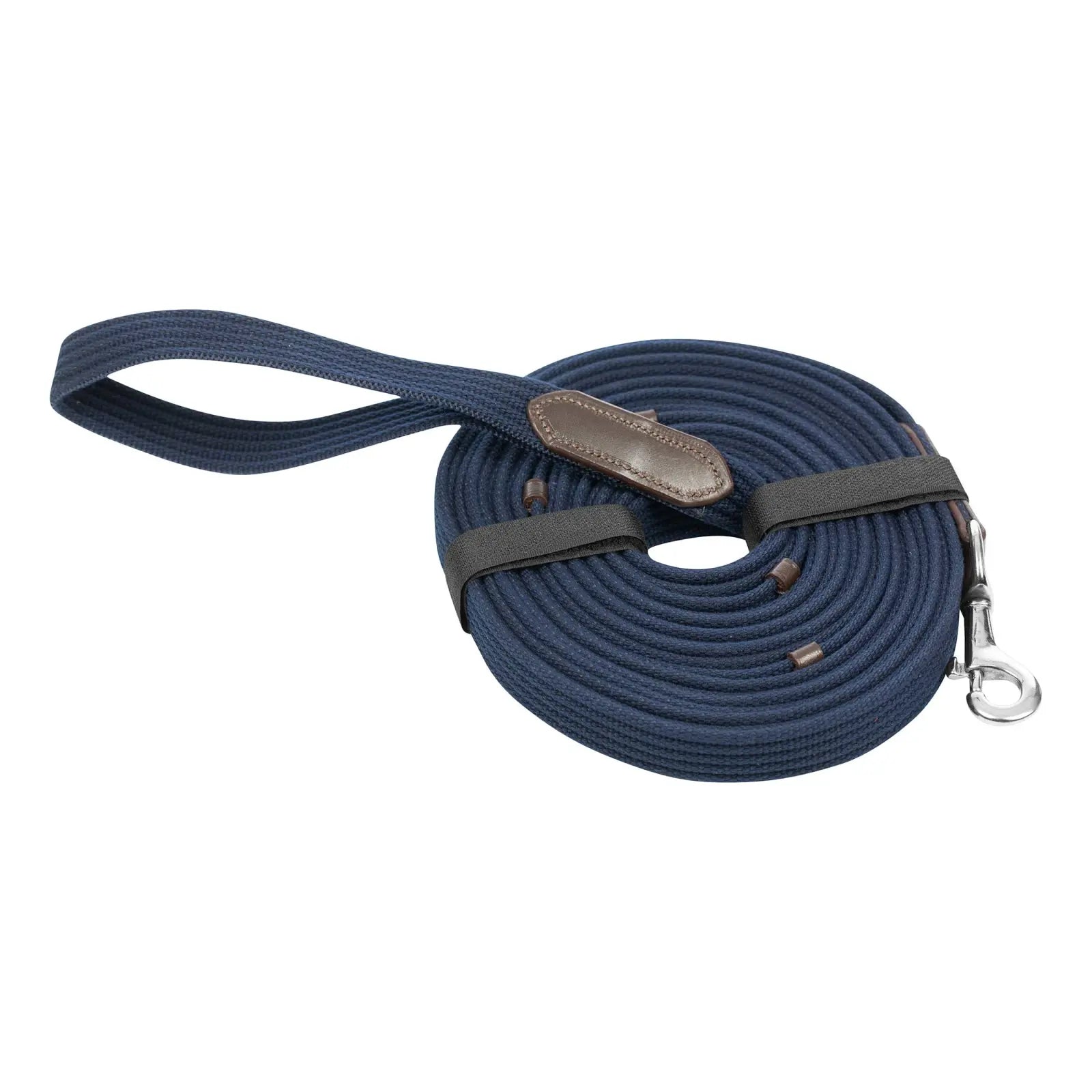 Equinavia Saga 25 Feet Lunge Line - Brown/Navy
