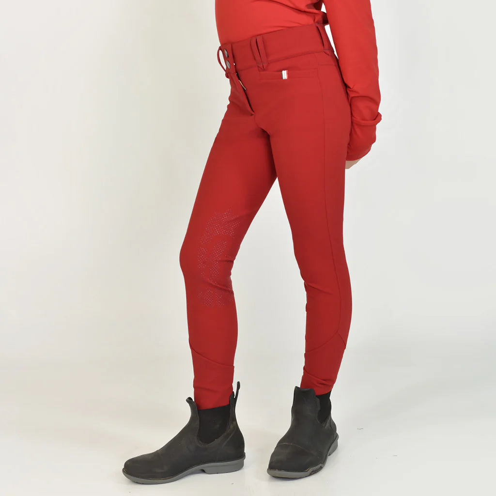 For Horses Poppy Ultra Move Girls Breeches Ruby