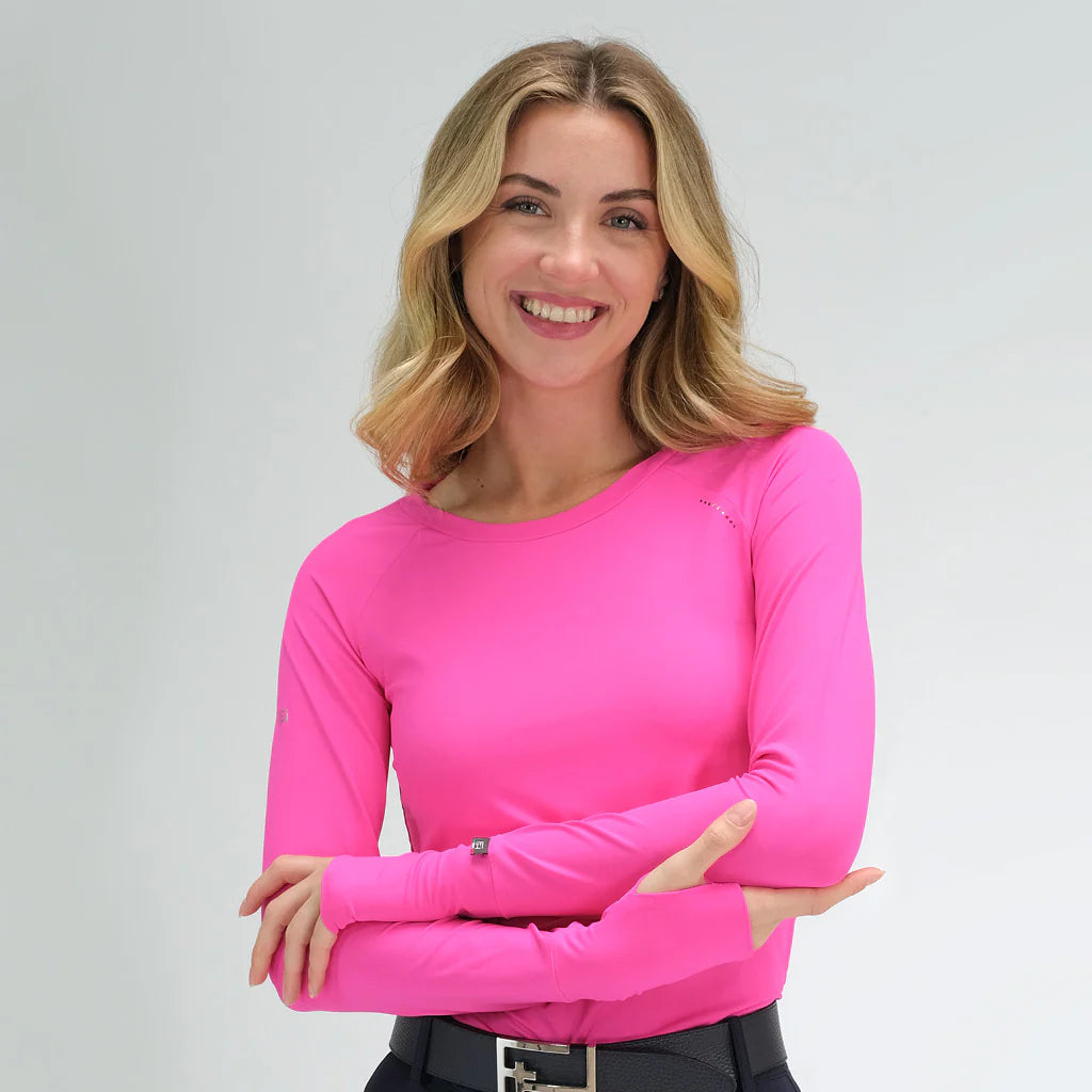 For Horses Mina Schooling Shirt Bright Pink