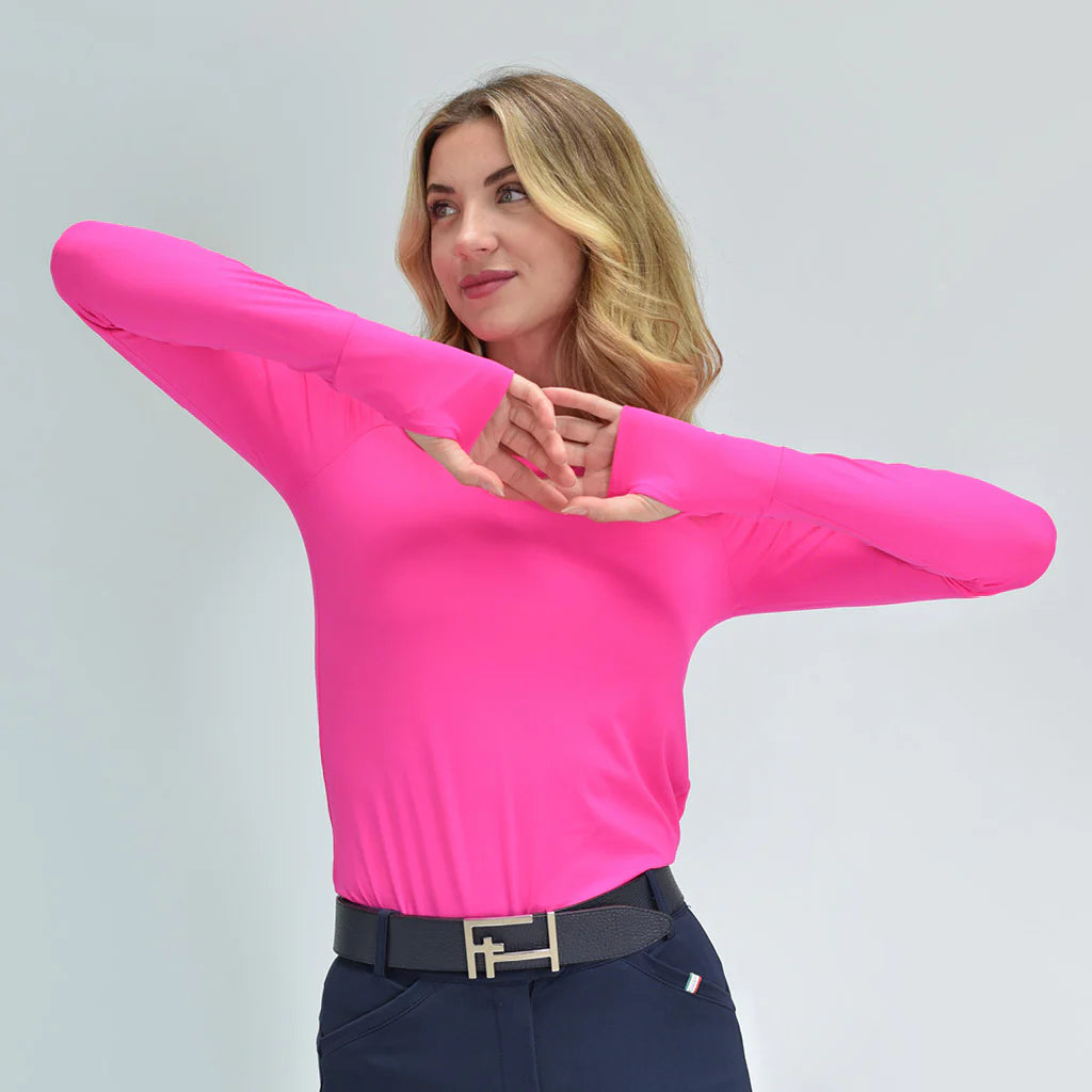 For Horses Mina Schooling Shirt Bright Pink