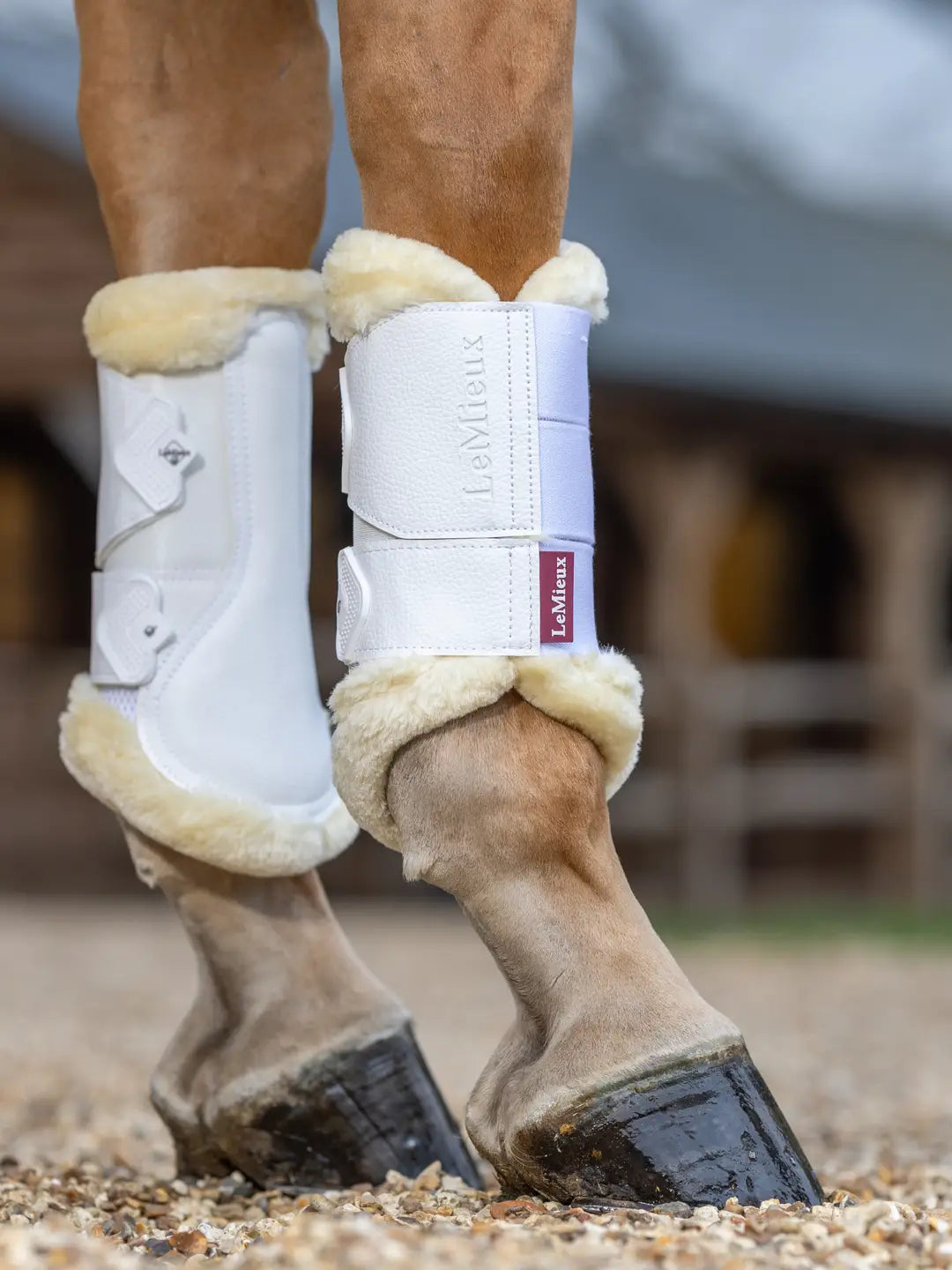 Lemieux Fleece Edged Mesh Brushing Boots