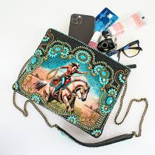 Mary Francis Cowgirl Crossbody Handbag