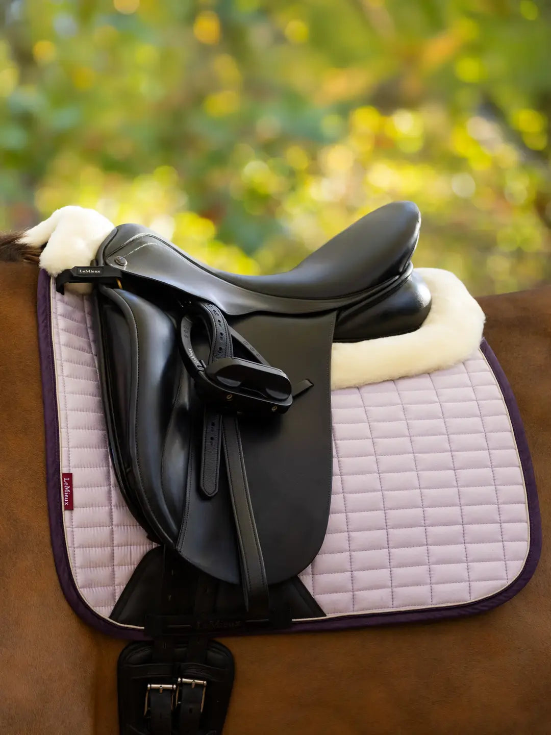 LeMieux Merino+ Suede Dressage Square