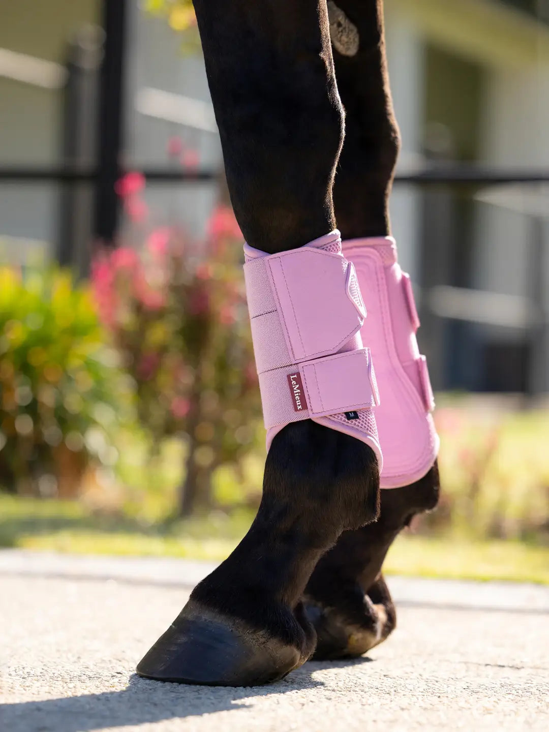 LeMieux Arika Mesh Brushing Boots - Fondant