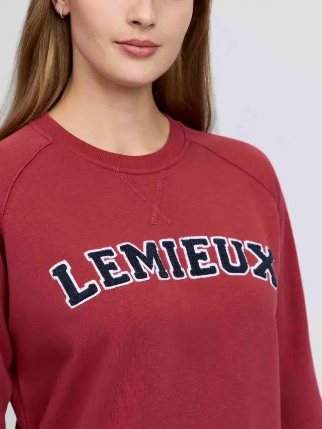 LeMieux Vida Varsity Crew Neck Sweat - Russet