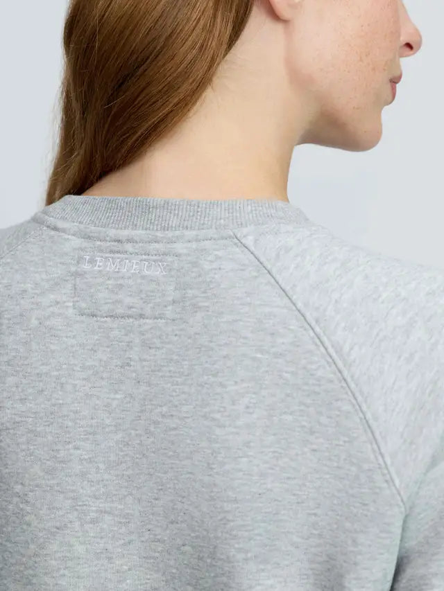 LeMieux Vida Varsity Crew Neck Sweat - Grey Marl